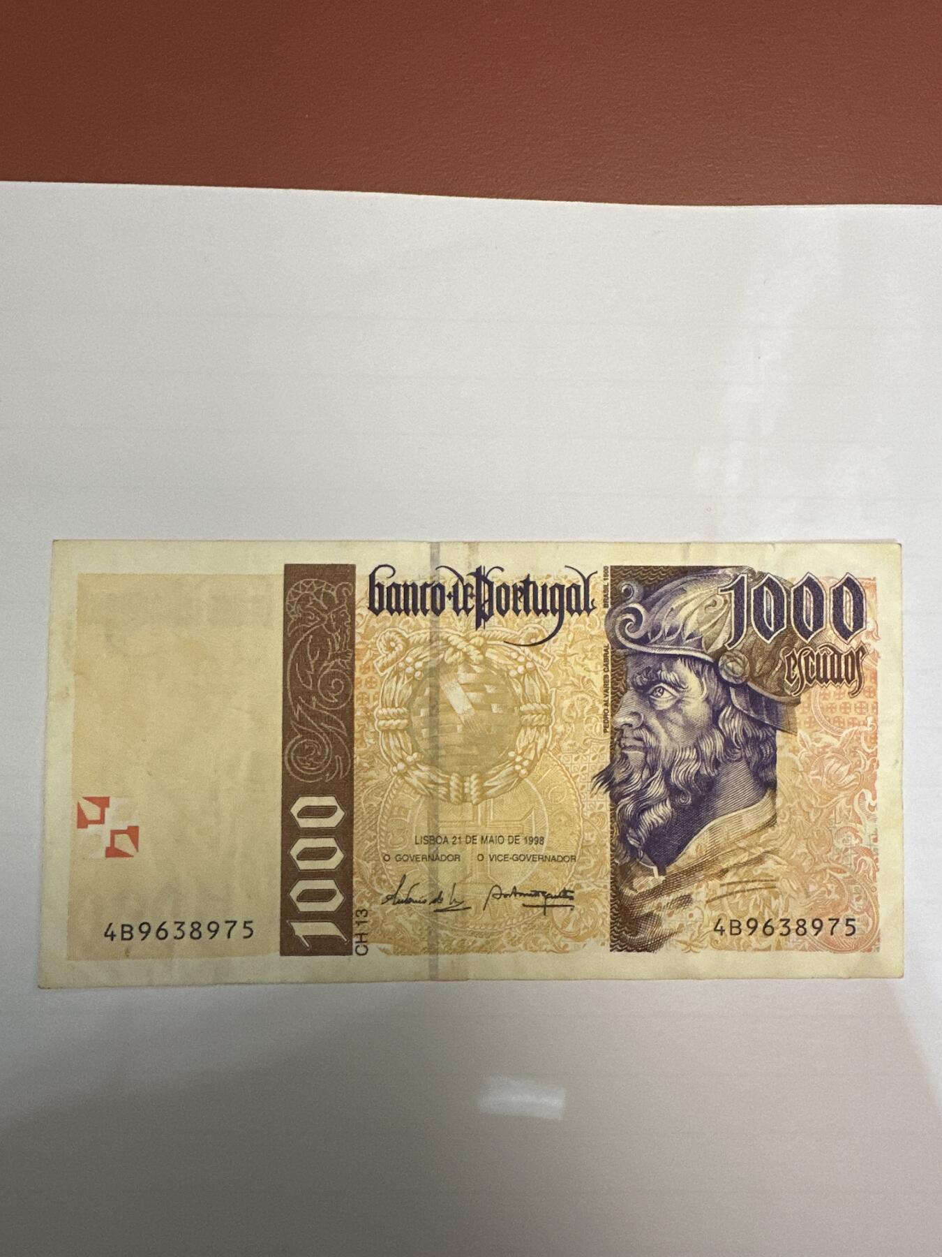 第二弹 纸币专场 1998年葡萄牙1000埃斯库多