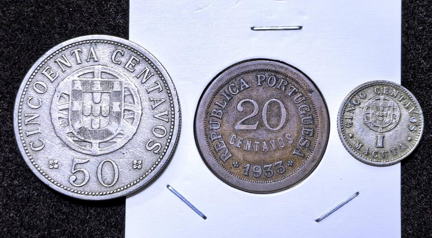 北京马甸外国币专卖第135期，外国币专场，陆续上拍，欢迎关注 早期葡萄牙3枚