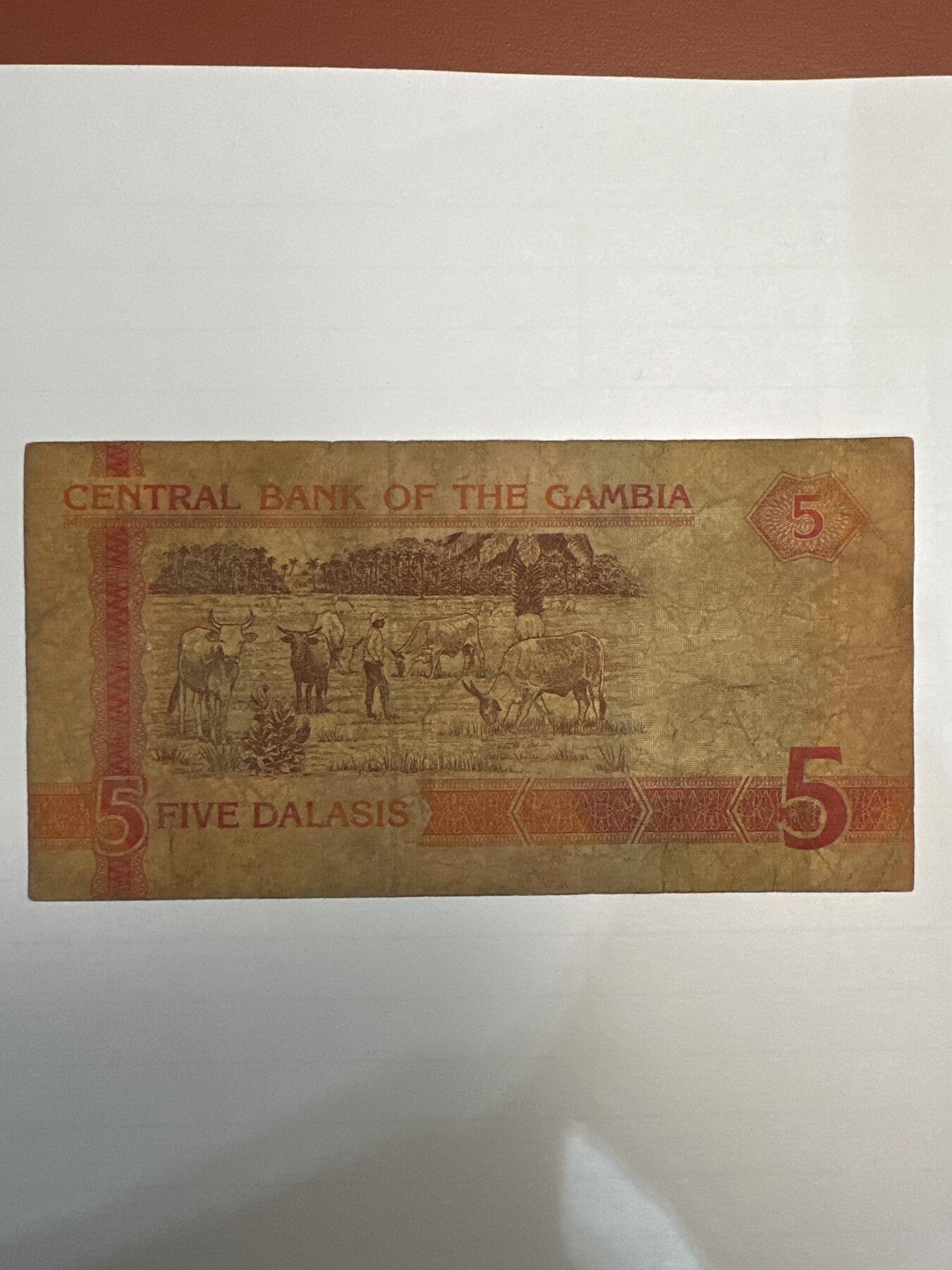 第二弹 纸币专场 冈比亚5达拉西