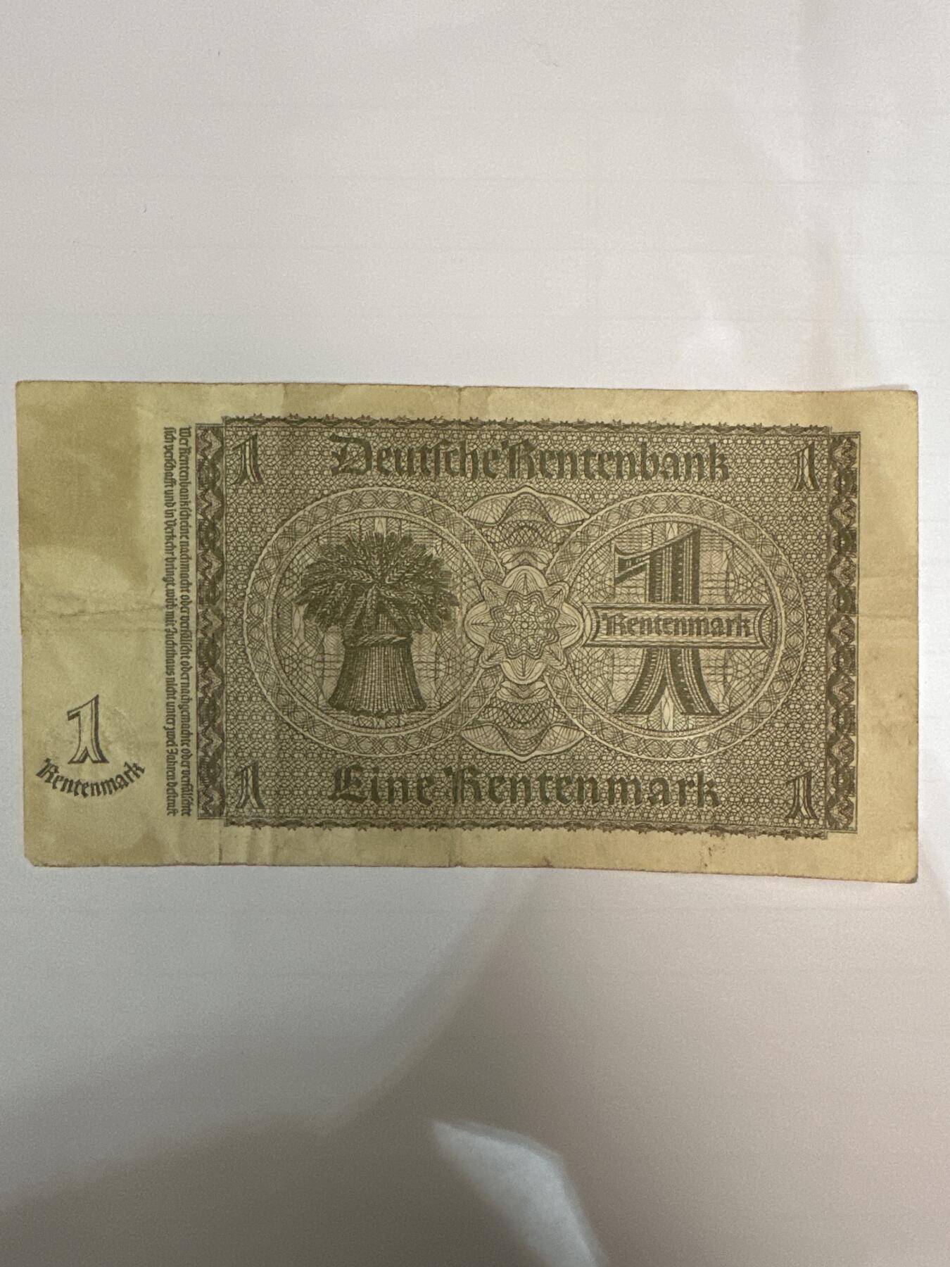 第二弹 纸币专场 1937年德国1马克