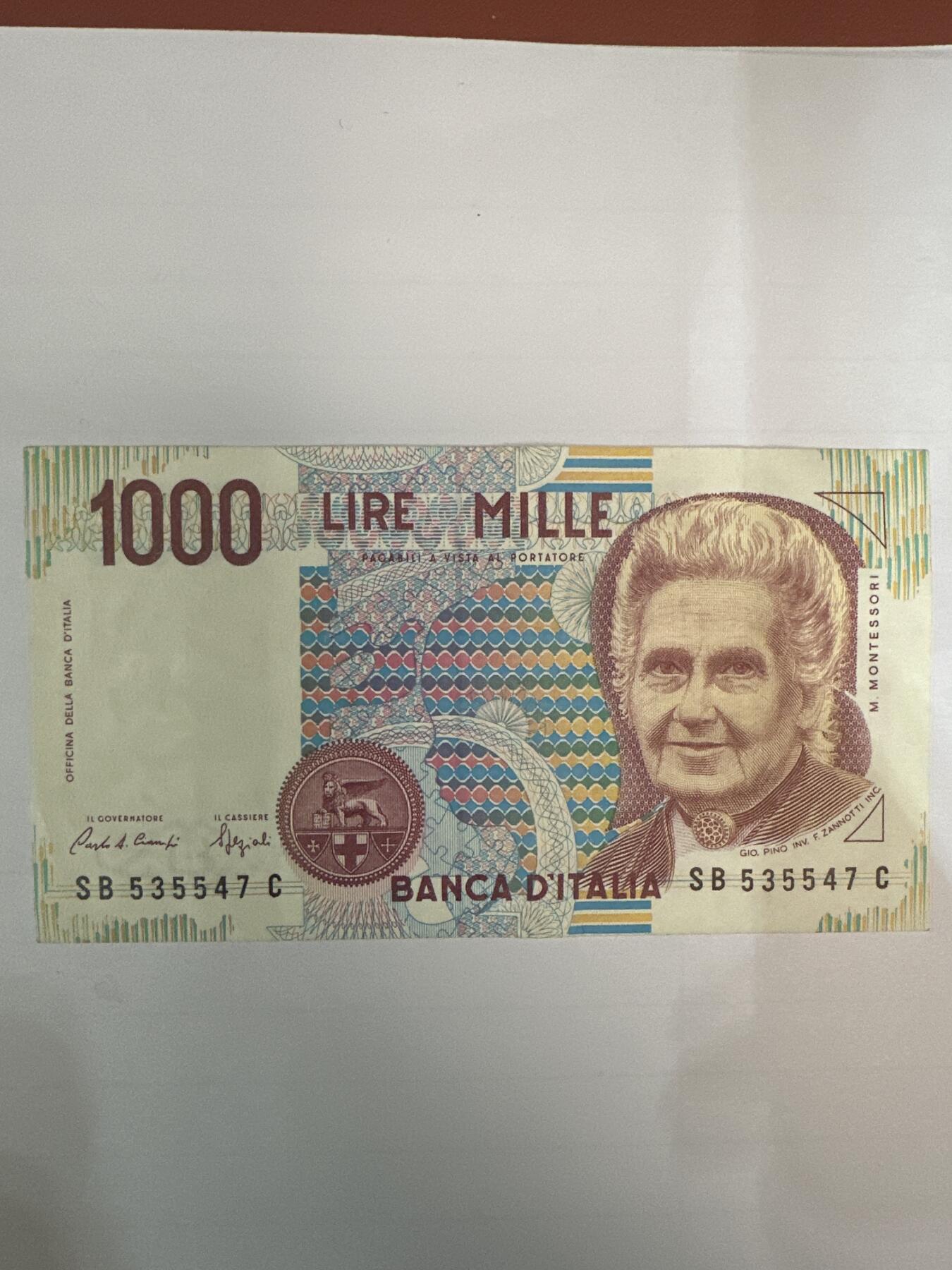 第二弹 纸币专场 1990年意大利1000里拉