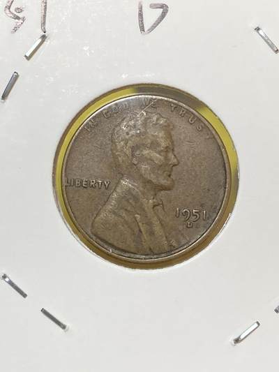 2025年第十二场(总第三十八场）外国好品散币(免佣金) - 美国🇺🇸1951年1分(林肯第三版黄铜材质，D标丹佛厂)