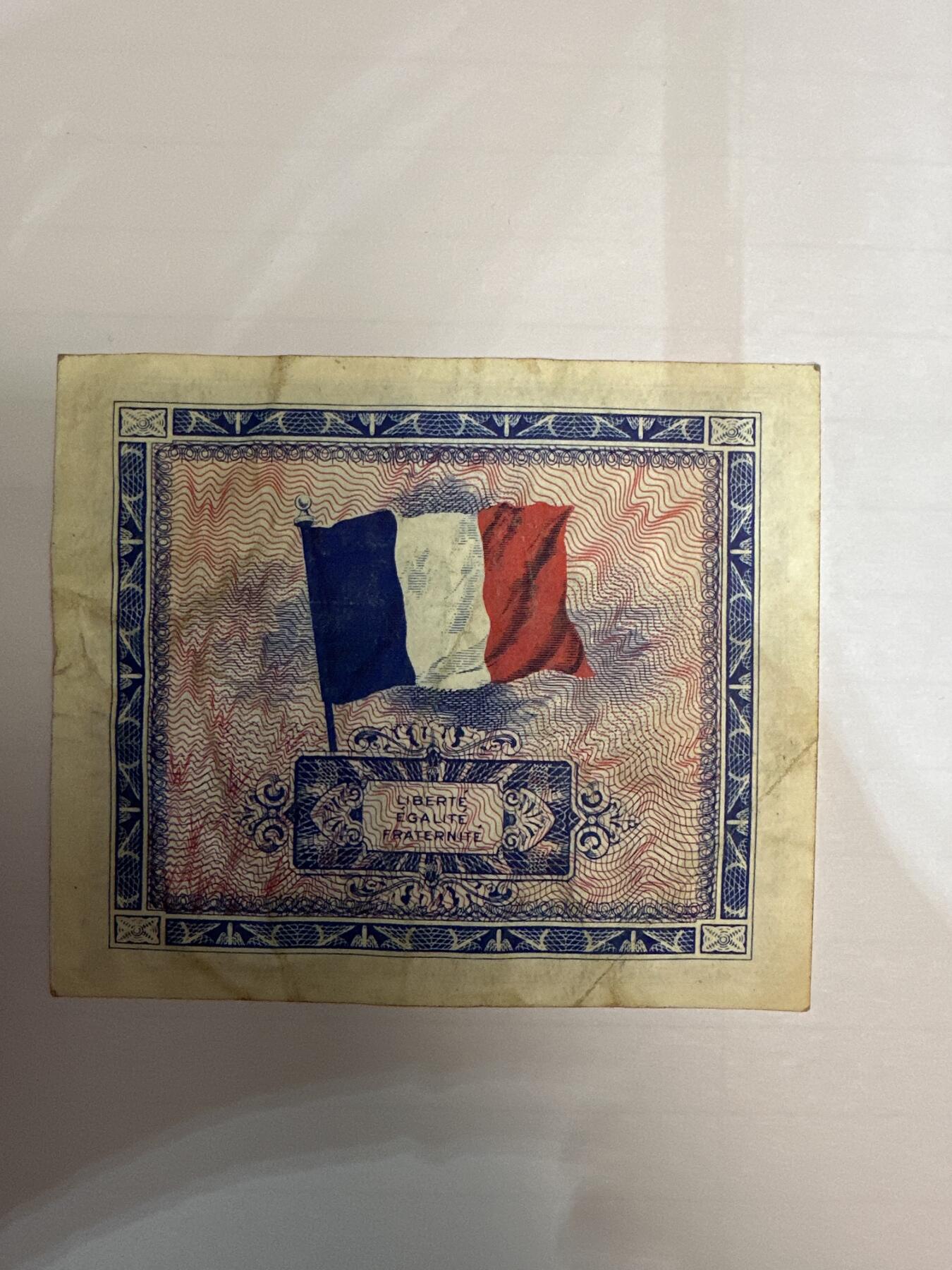 第二弹 纸币专场 1944年法国2法郎军票