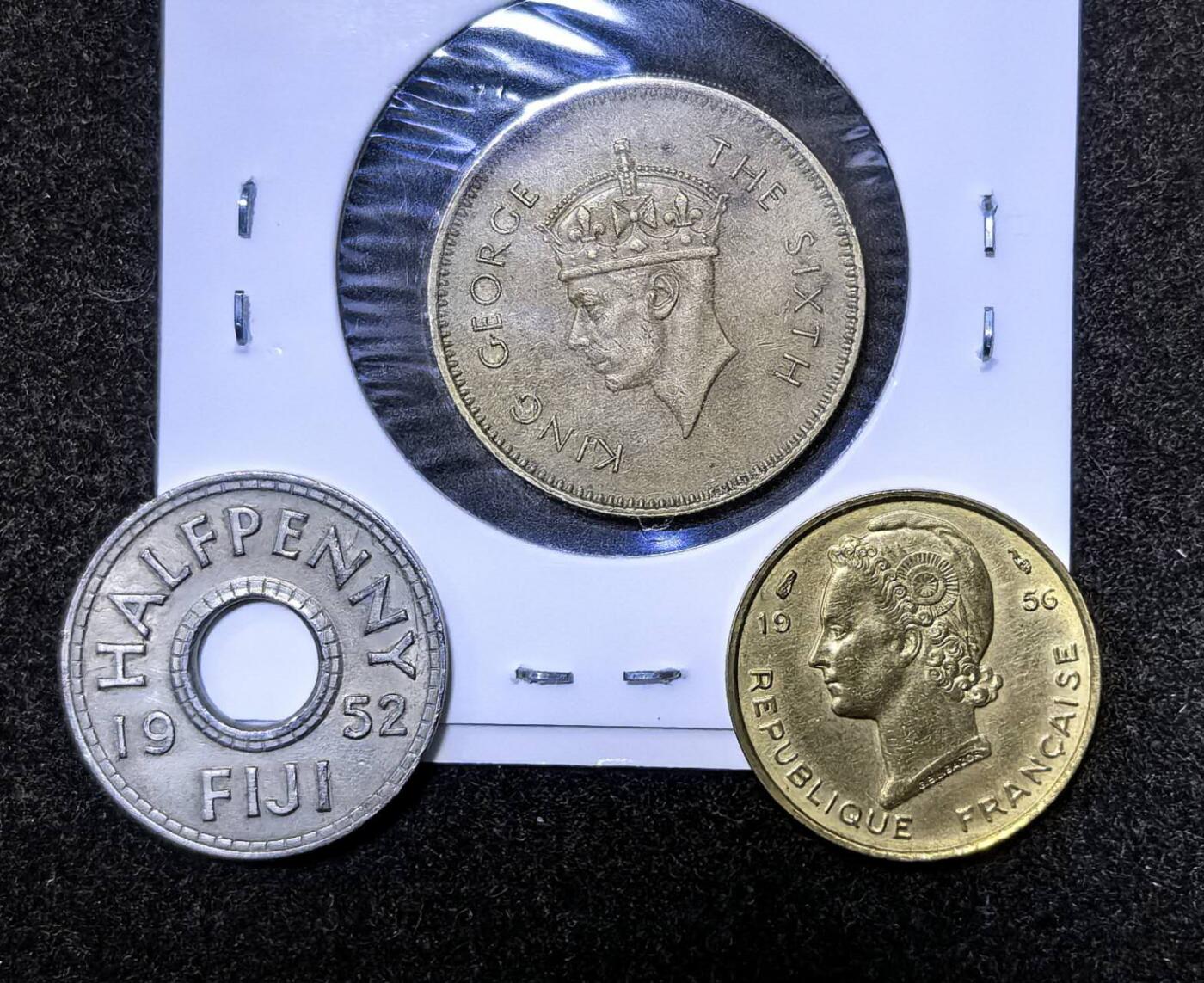 北京马甸外国币专卖第135期，外国币专场，陆续上拍，欢迎关注 早期印度，斐济，西非三枚