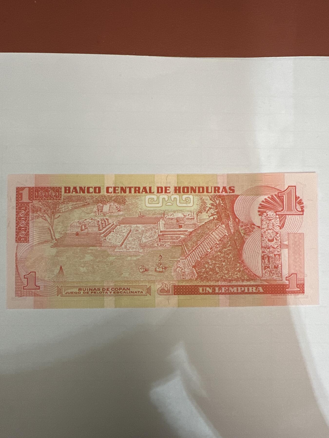 第二弹 纸币专场 1998年洪都拉斯1轮皮拉