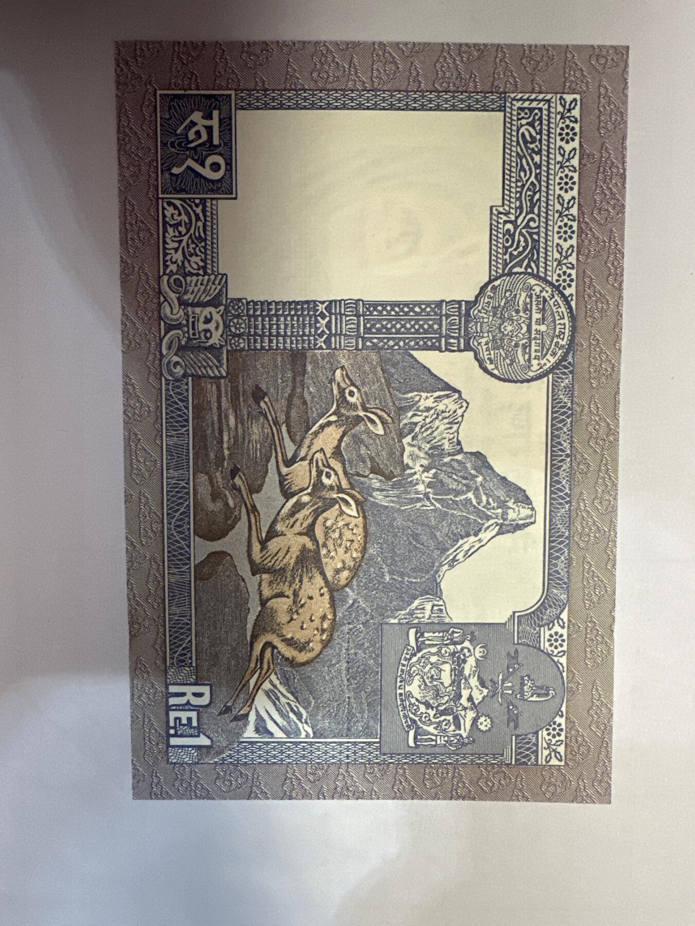 第二弹 纸币专场 1974年尼泊尔1卢比