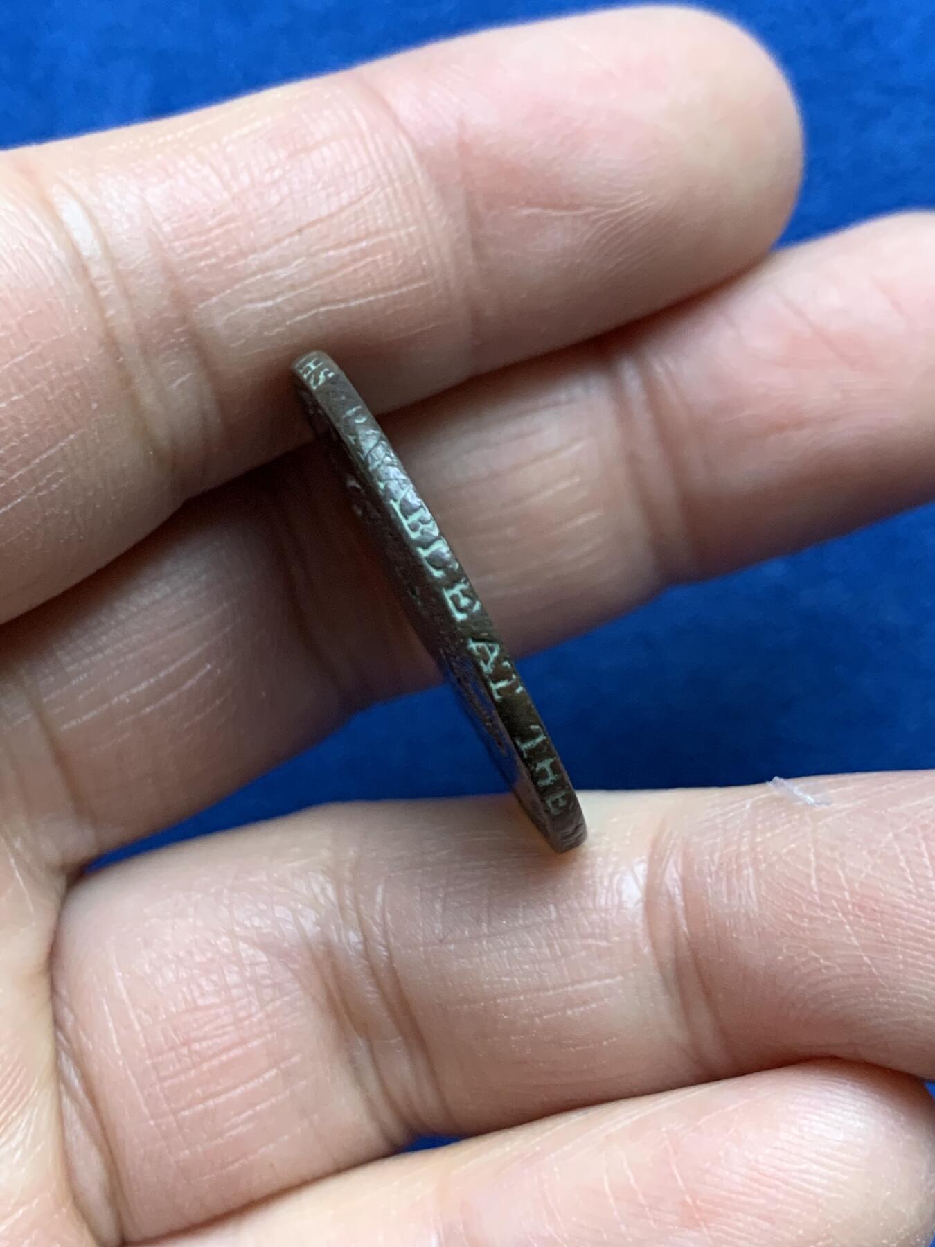 《竞宝斋》第360场 周日，周一  2场连拍 （全场包邮） 英国1792年诺福克郡诺里奇市半便士代币Token铜币，少见品种