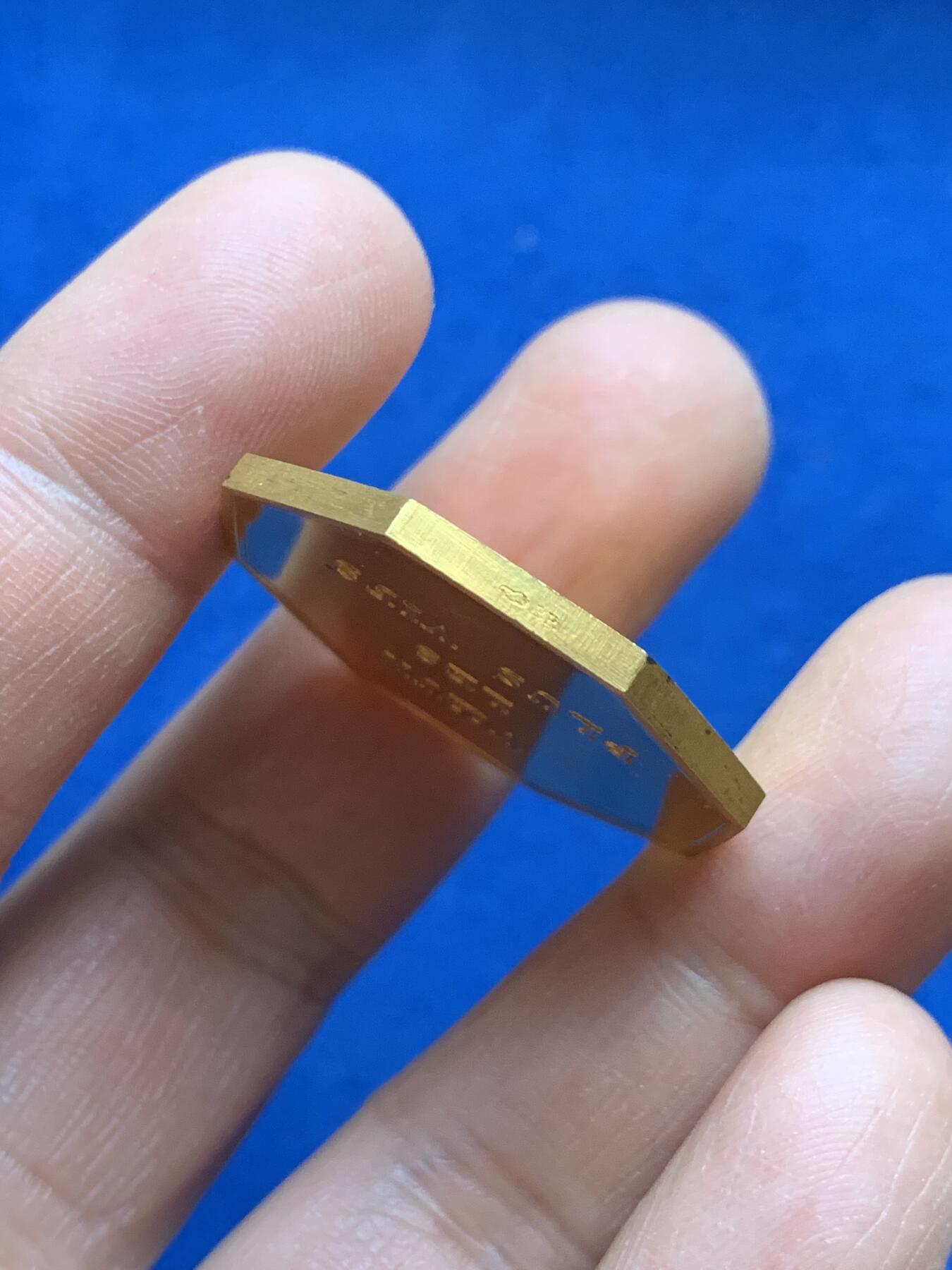 《竞宝斋》第360场 周日，周一  2场连拍 （全场包邮） 法国风吹草动八角镀金铜章 来吧，狂风！12.4克 31.5mm 丰饶角铜标