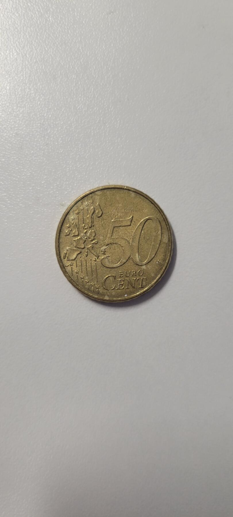 2025第八期 德国2002 年50欧分F版集中营 勃兰登堡门