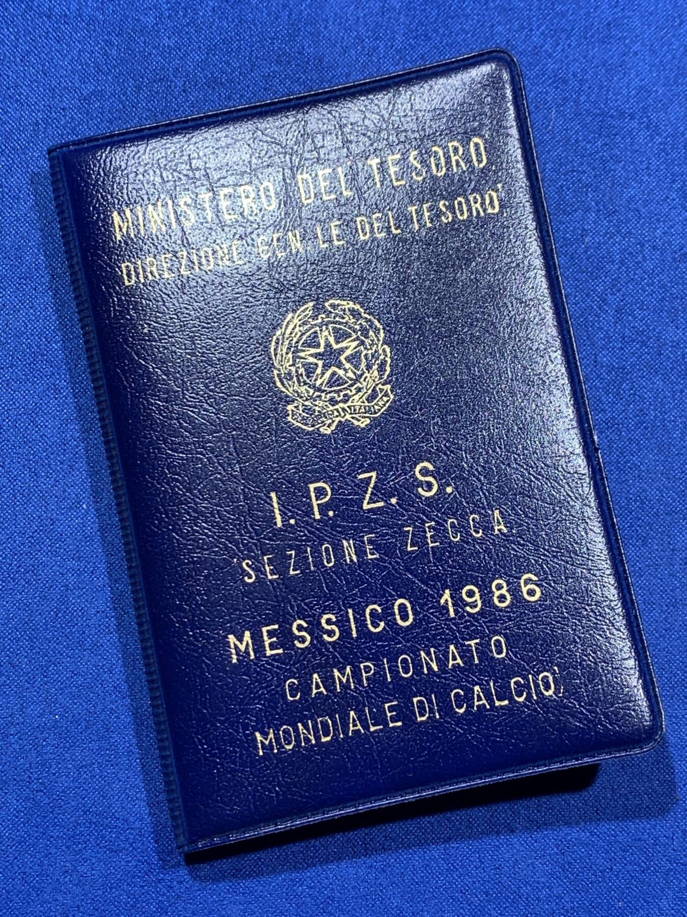 《竞宝斋》第360场 周日，周一  2场连拍 （全场包邮） 意大利 1986年 世界杯纪念 500里拉 银币 原封装 带证书