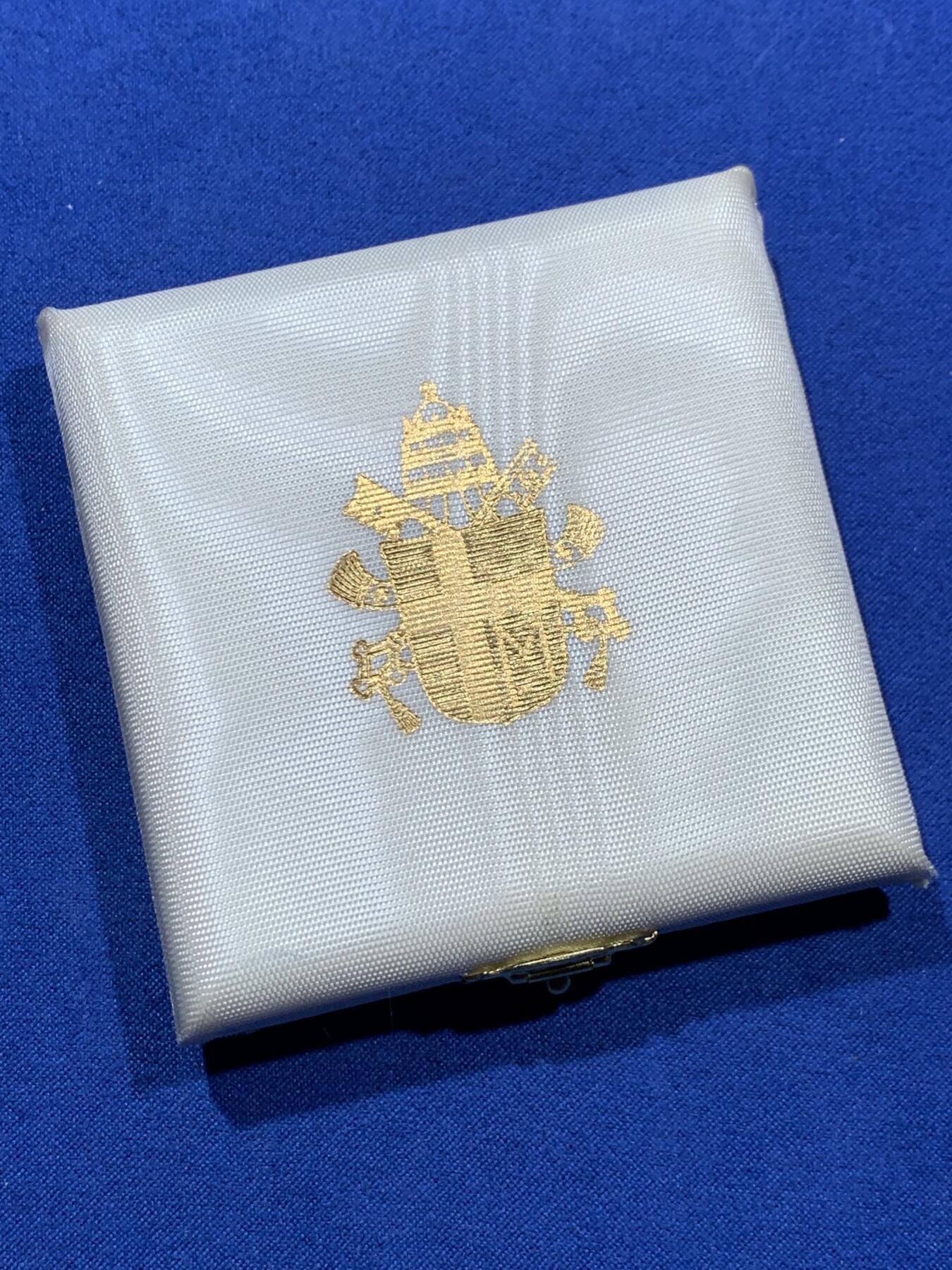 《竞宝斋》第360场 周日，周一  2场连拍 （全场包邮） 梵蒂冈1994年约翰·保罗二世-真理的光辉500里拉银币 带盒证