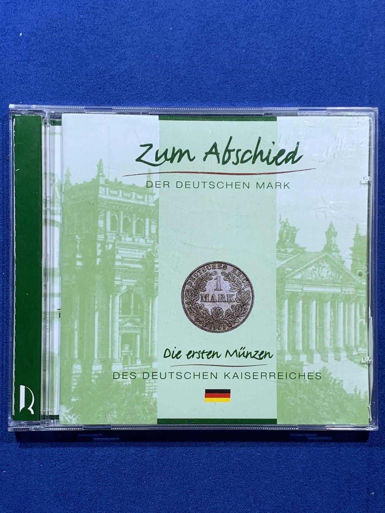 《竞宝斋》第360场 周日，周一  2场连拍 （全场包邮） 德国 1899-1915年 长翅鹰马克辅币一套 包含两枚银币 CD盒包装