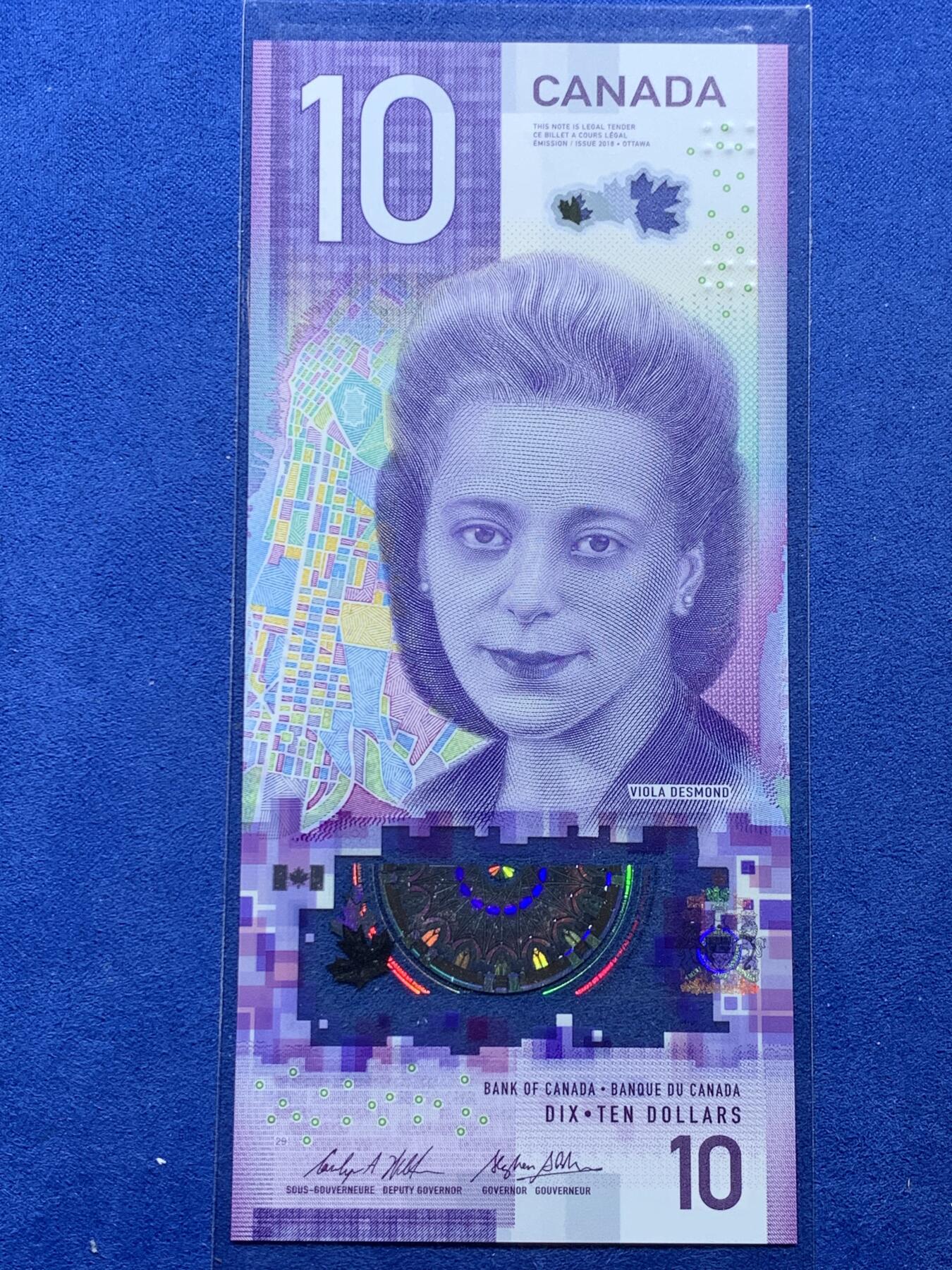 《竞宝斋》第360场 周日，周一  2场连拍 （全场包邮） 加拿大10元纸币