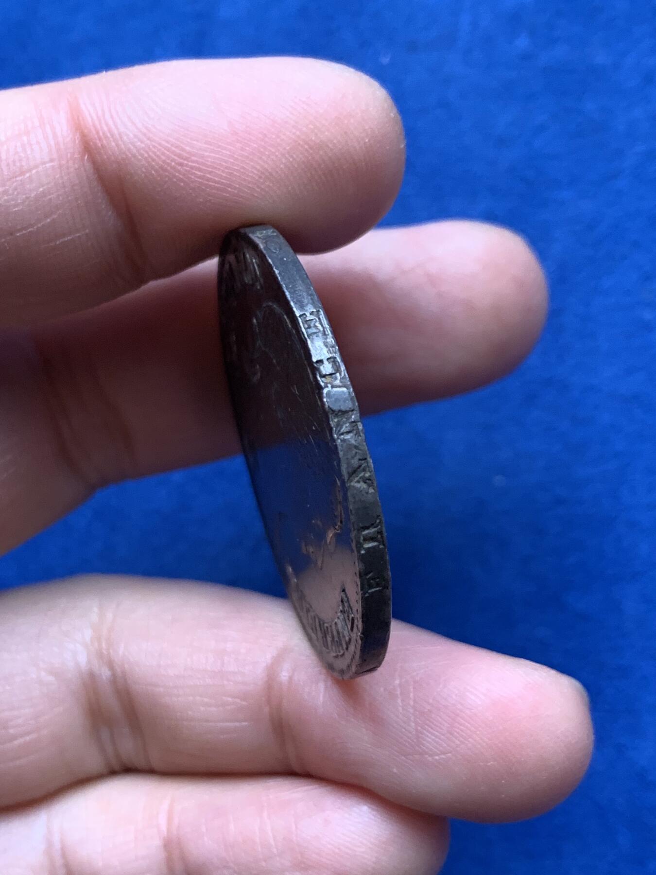 《竞宝斋》第360场 周日，周一  2场连拍 （全场包邮） 法国1811年拿破仑一世5法郎银币，I厂利摩日造币厂，少见厂别，双面带五彩，保存得非常好，细节见图。