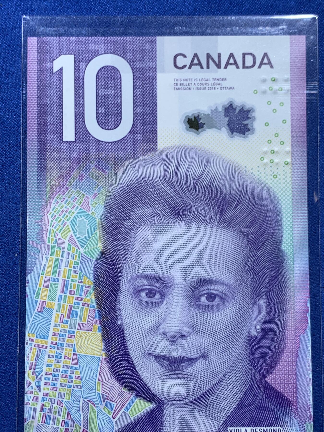 《竞宝斋》第360场 周日，周一  2场连拍 （全场包邮） 加拿大10元纸币