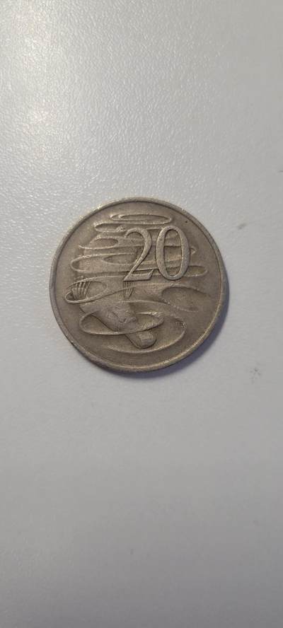 2025第八期 - 澳大利亚1975年20分 鸭嘴兽 女王 低冠 铜镍币 
