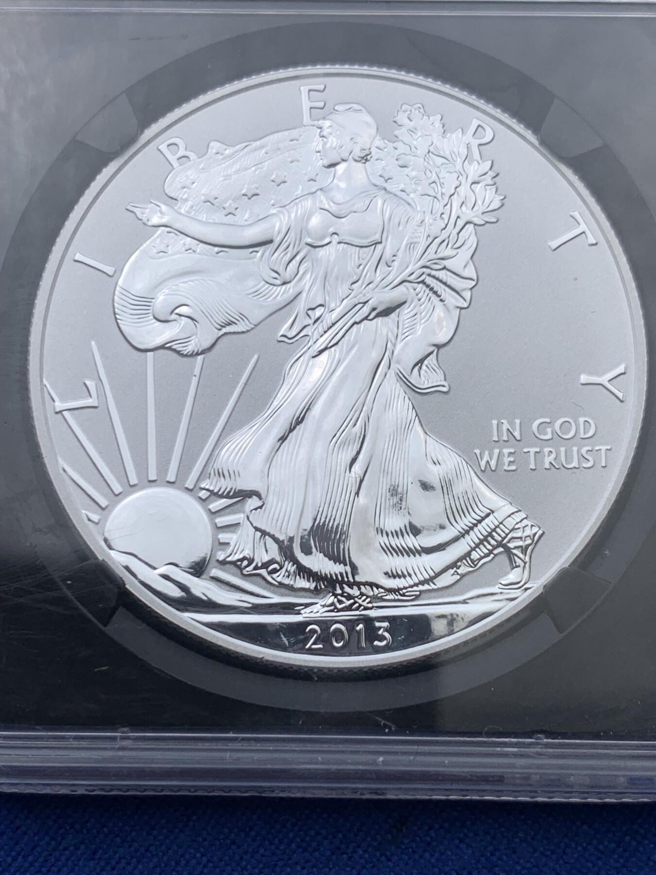 《竞宝斋》第360场 周日，周一  2场连拍 （全场包邮） NGC PF70 美国 2013-W 行走女神 逆向精制币 早期发行 西点造币局限量绝版标签