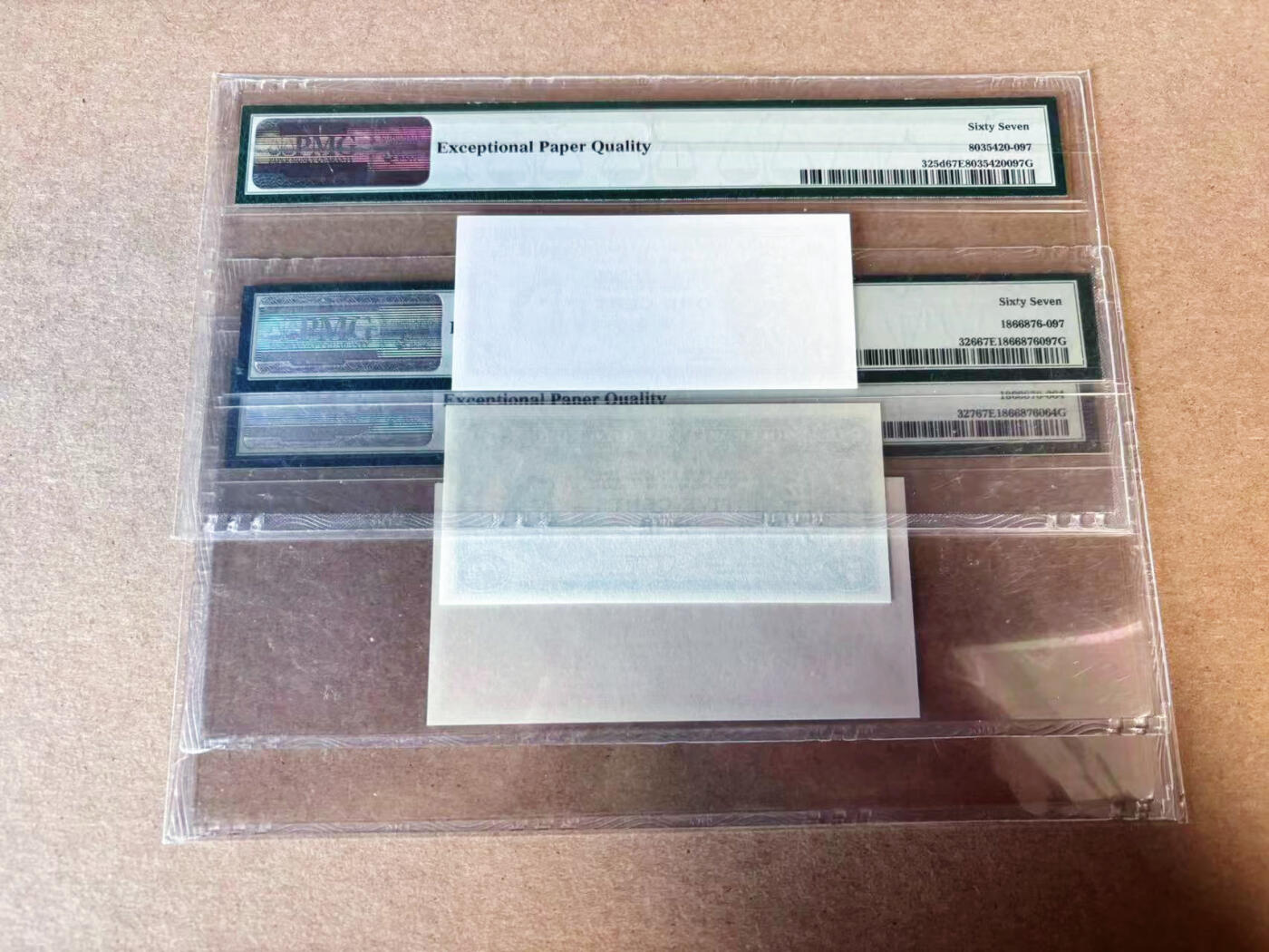 【Blue Auction】✨世界纸币精拍第629期【精】 【一组3张】香港 1961-92年1-5-10分 PMG67EPQ 高分 老壳 大冠女王