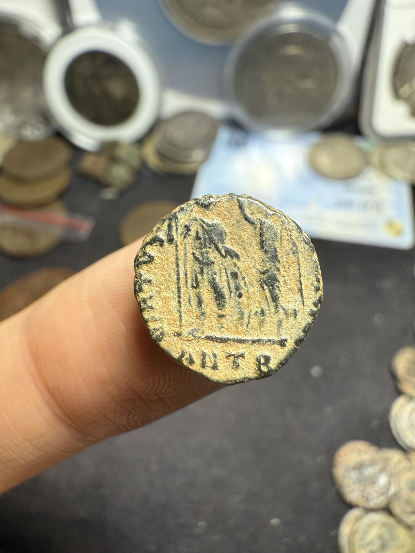 南宋泉阁俄币 外币 国币 专场第七期 古罗马 公元383-408年 东罗马皇帝 阿卡狄乌斯小铜币 打制清晰 品相好