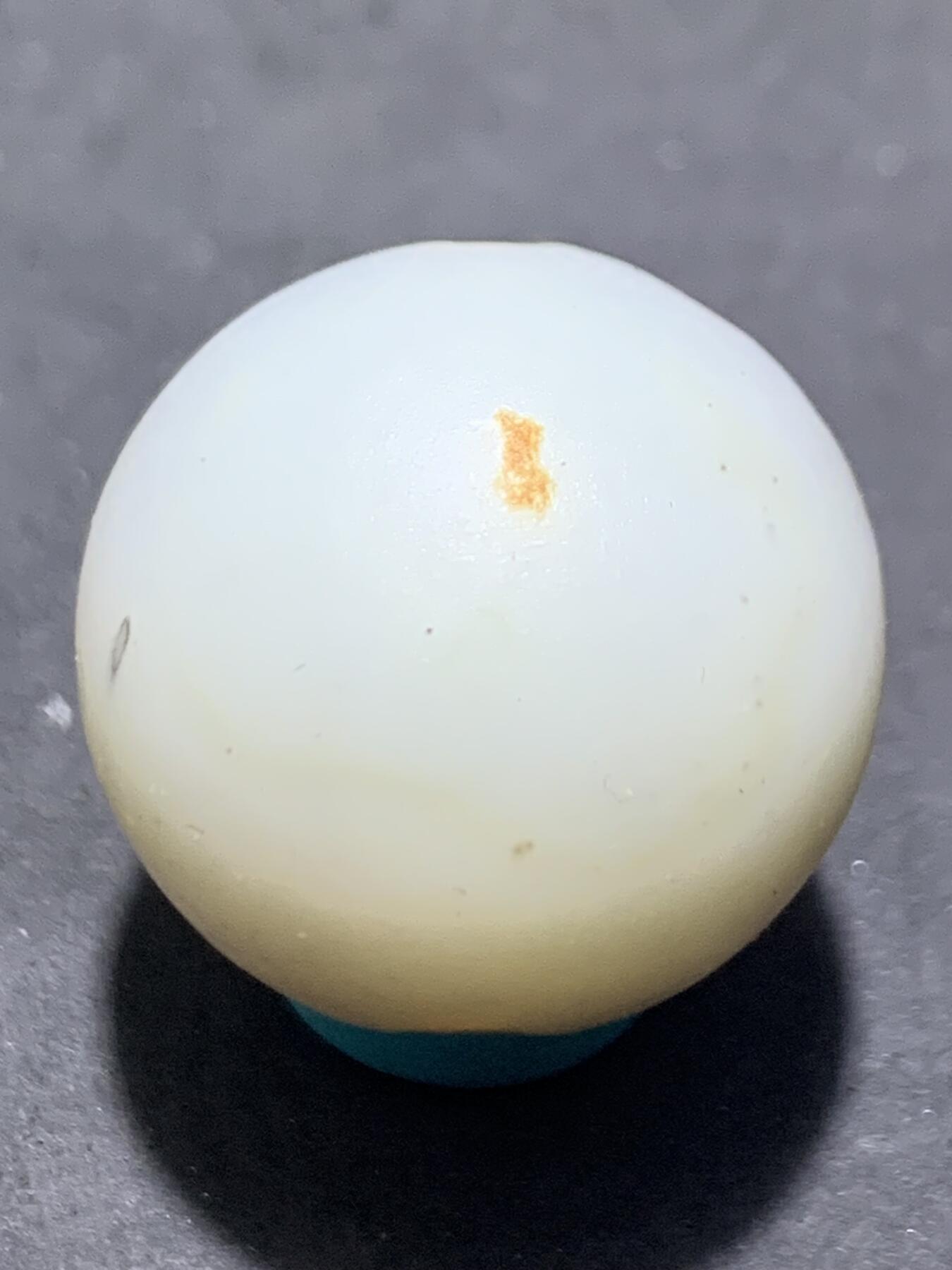 精美高玉化亚光水墨纹海洋玉髓手工俏色巧雕神仙鱼2.0圆珠一个