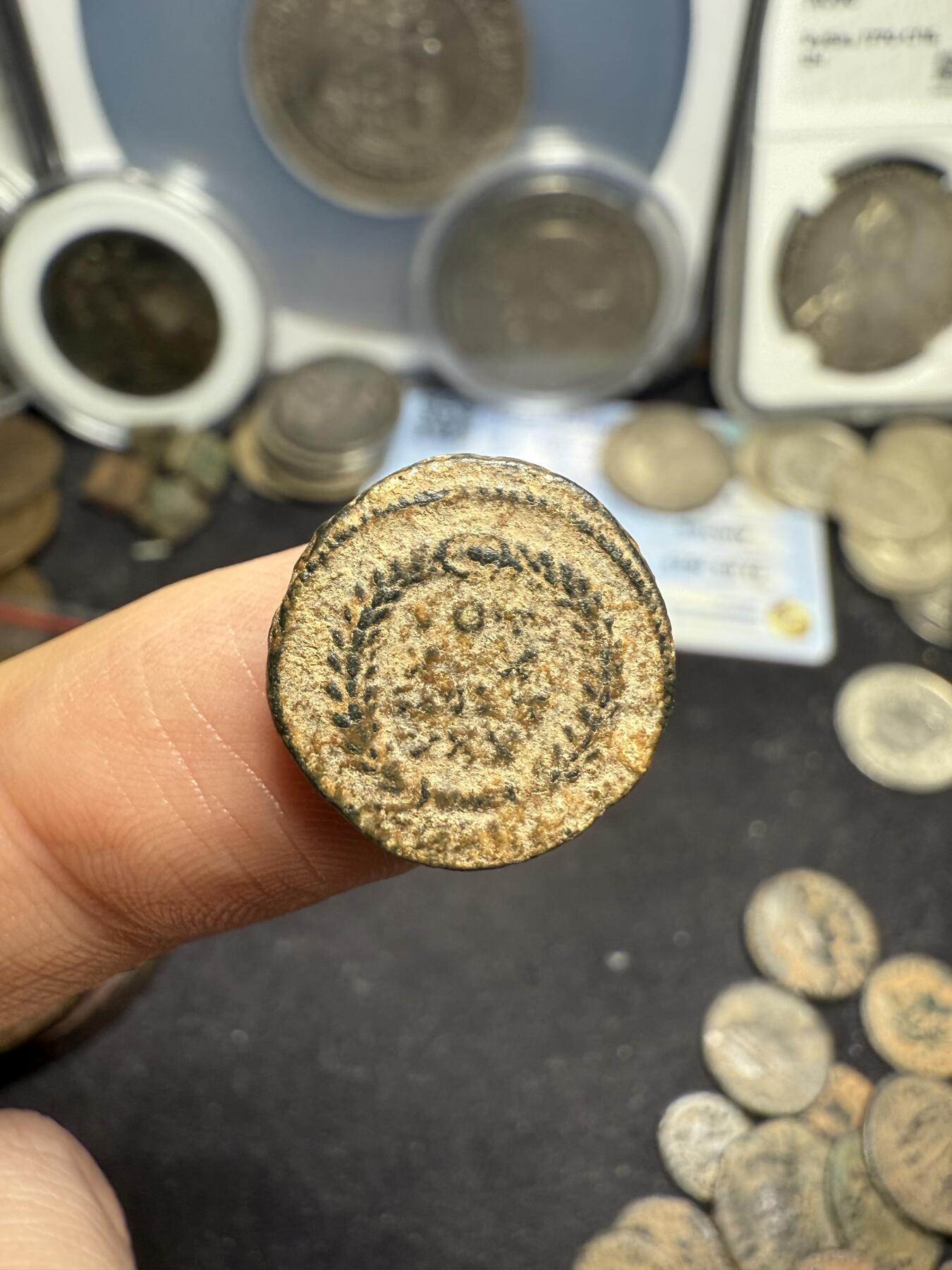 南宋泉阁俄币 外币 国币 专场第七期 古罗马 公元350-361 君士坦丁提乌斯二世小铜币 誓愿币 好品