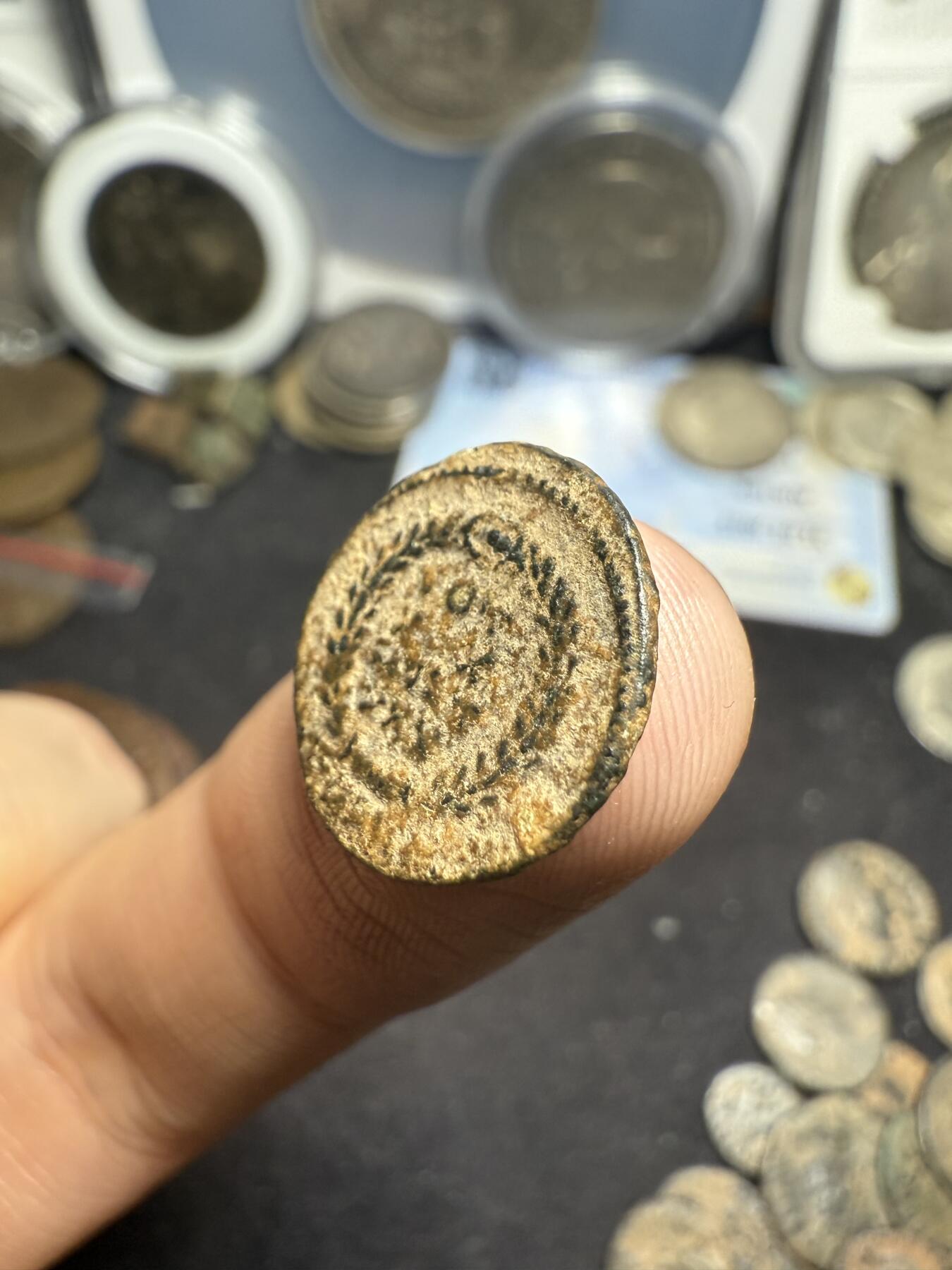 南宋泉阁俄币 外币 国币 专场第七期 古罗马 公元350-361 君士坦丁提乌斯二世小铜币 誓愿币 好品