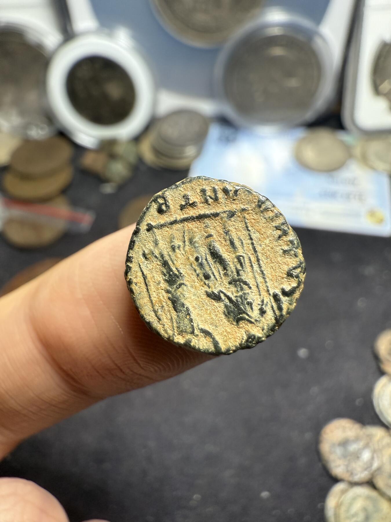 南宋泉阁俄币 外币 国币 专场第七期 古罗马 公元383-408年 东罗马皇帝 阿卡狄乌斯小铜币 打制清晰 品相好