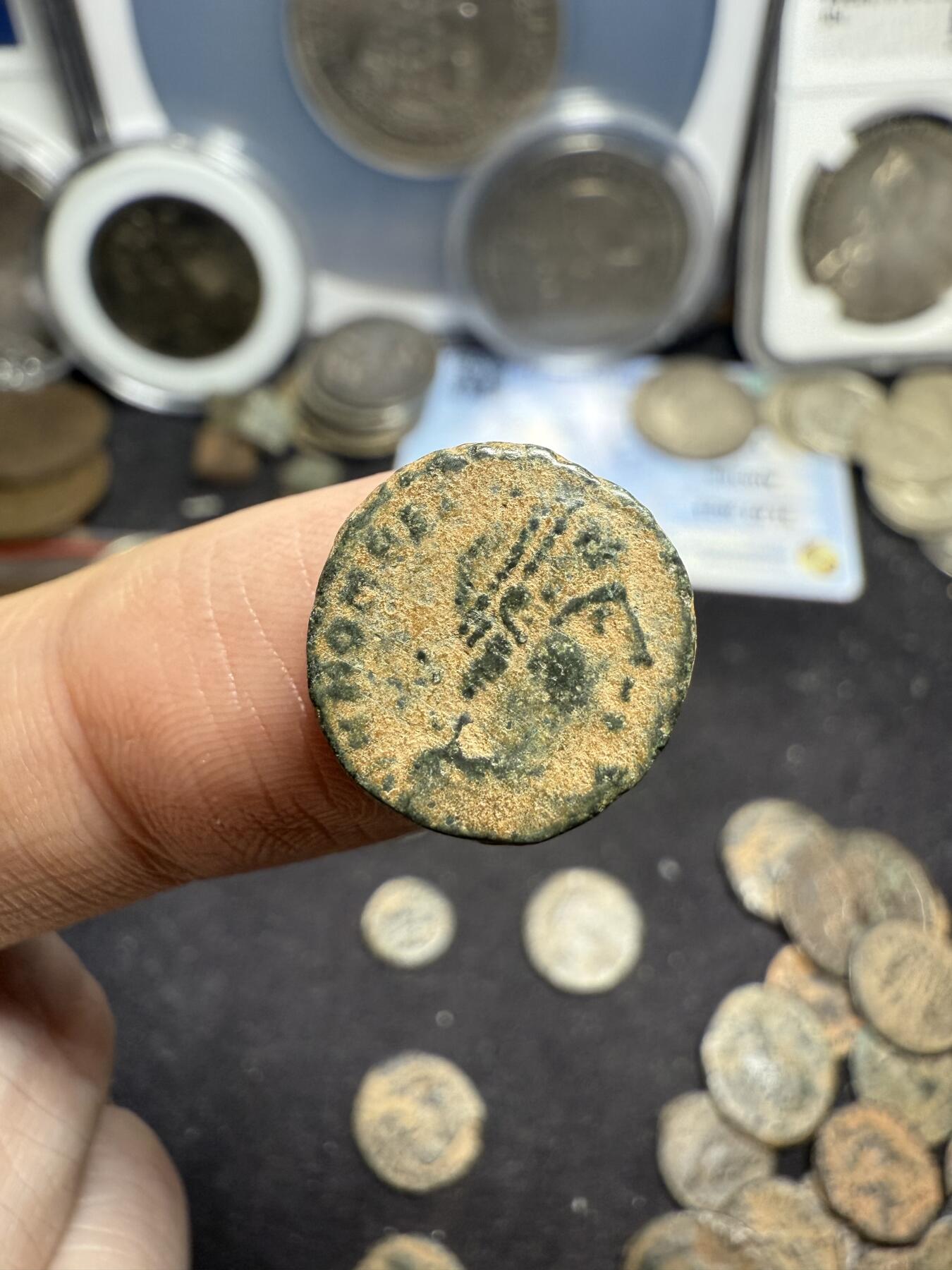 南宋泉阁俄币 外币 国币 专场第七期 古罗马 公元384-423 霍诺留小铜币 背逆 通货好品