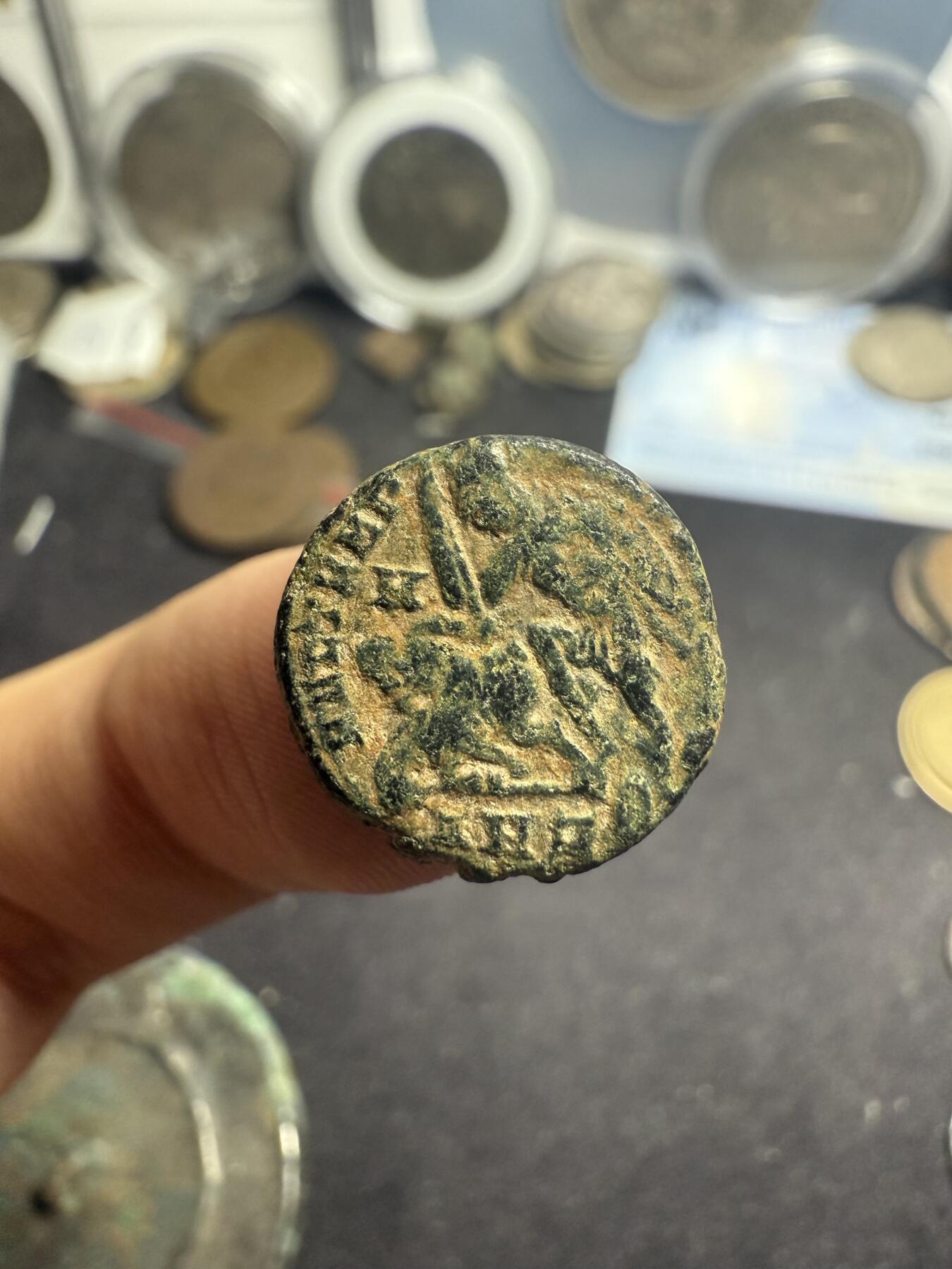 南宋泉阁俄币 外币 国币 专场第七期 古罗马 公元350-361 君士坦丁提乌斯二世小铜币 打制清晰 好品