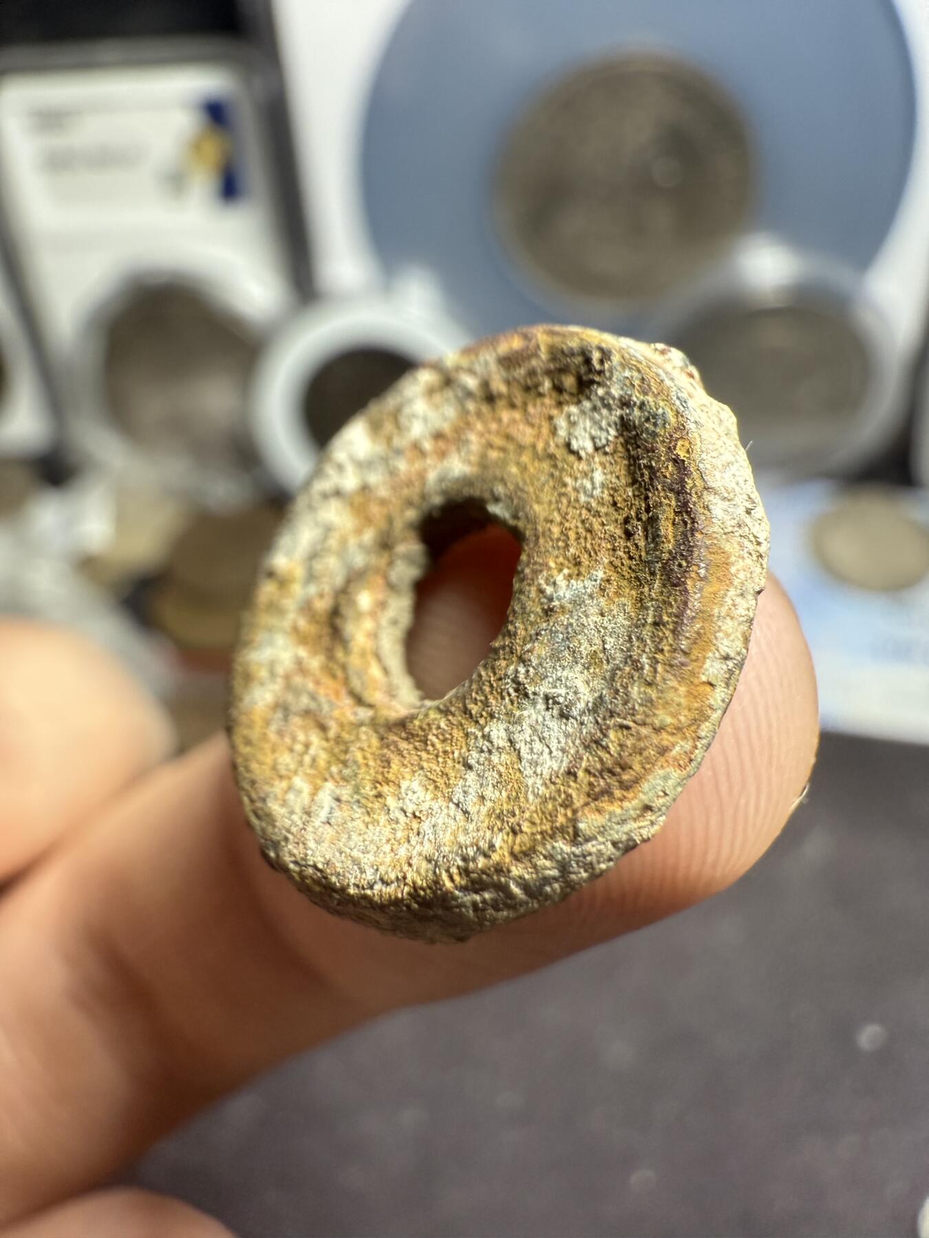 南宋泉阁俄币 外币 国币 专场第七期 唐 七河地区无文藕心钱 厚重 圆孔 少见