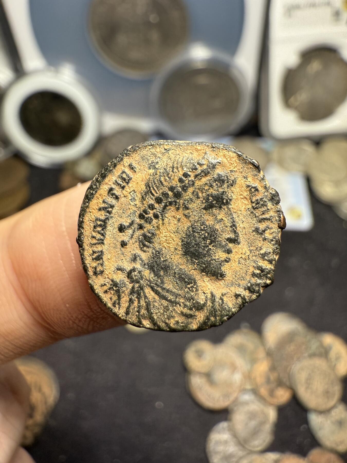 南宋泉阁俄币 外币 国币 专场第七期 古罗马 公元375-392年 瓦伦提尼安二世铜币 偏厚重 好品