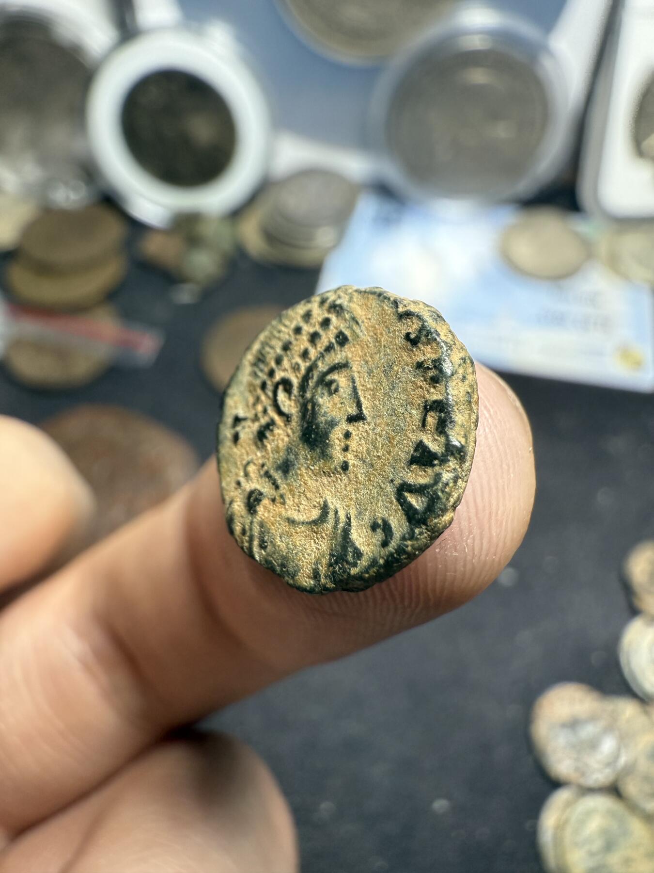 南宋泉阁俄币 外币 国币 专场第七期 古罗马 公元383-408年 东罗马皇帝 阿卡狄乌斯小铜币 打制清晰 品相好