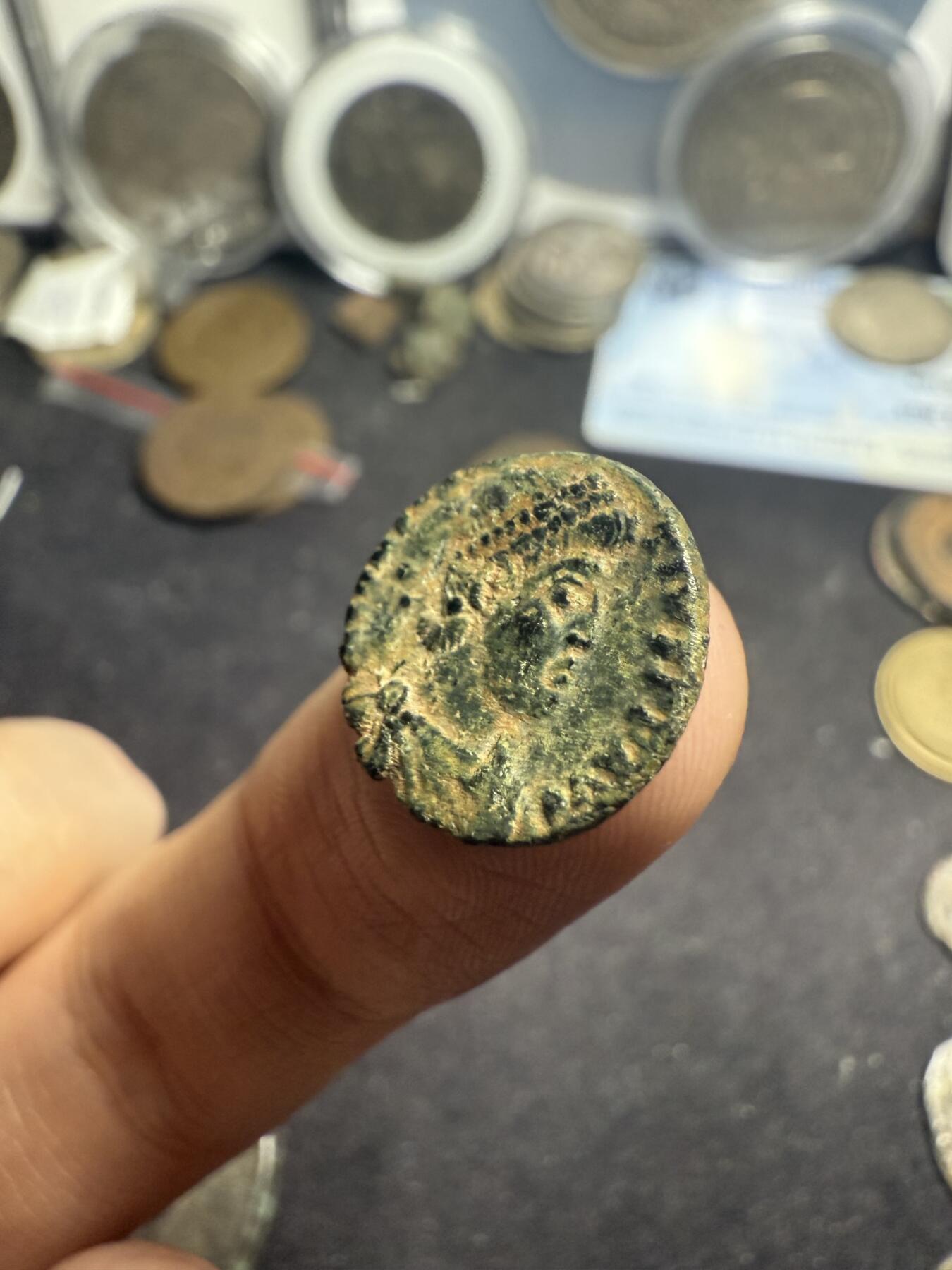 南宋泉阁俄币 外币 国币 专场第七期 古罗马 公元350-361 君士坦丁提乌斯二世小铜币 打制清晰 好品