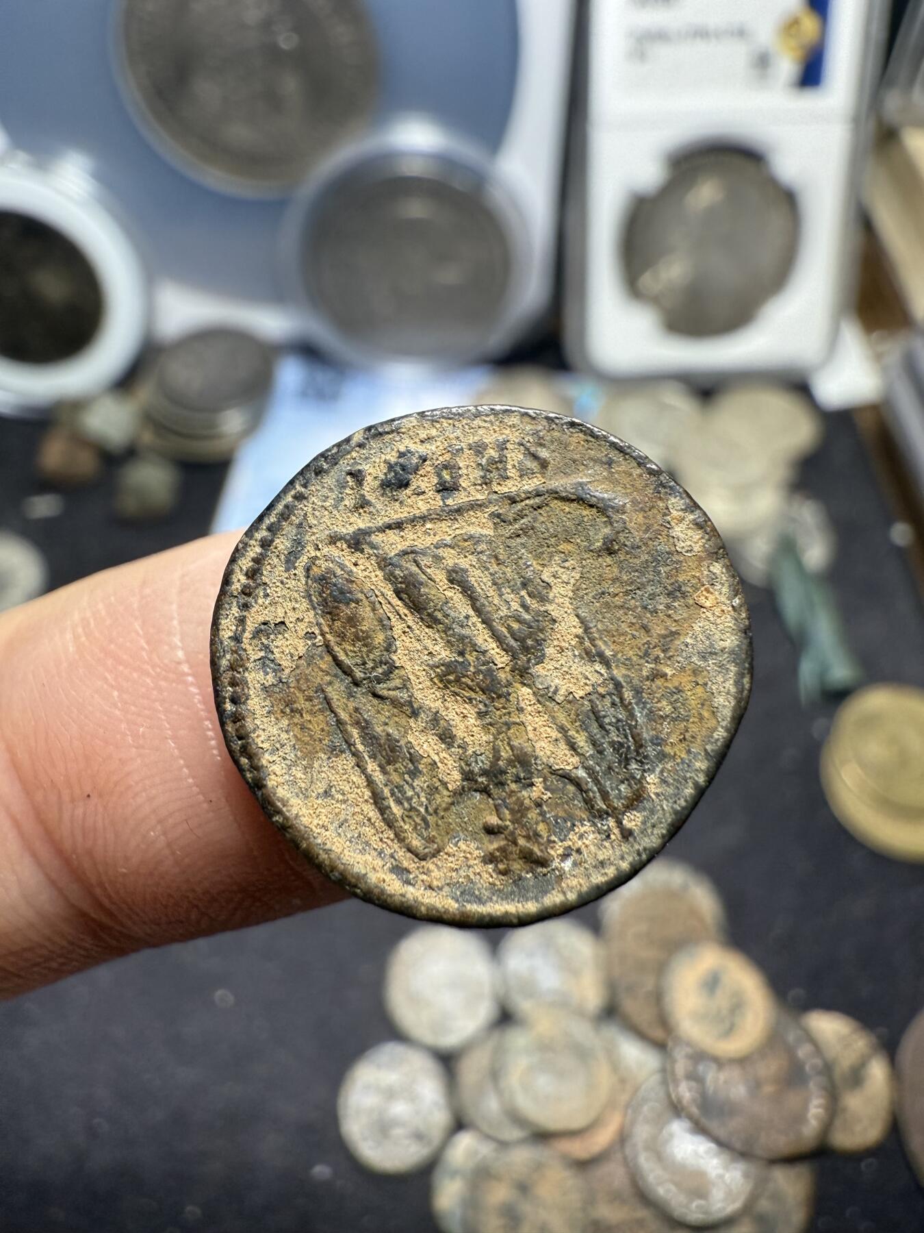 南宋泉阁俄币 外币 国币 专场第七期 古罗马 公元306-337年 君士坦丁一世铜币 君士坦丁大帝建城纪念 君士坦丁堡建城纪念币 背逆180度 少见品种 好品