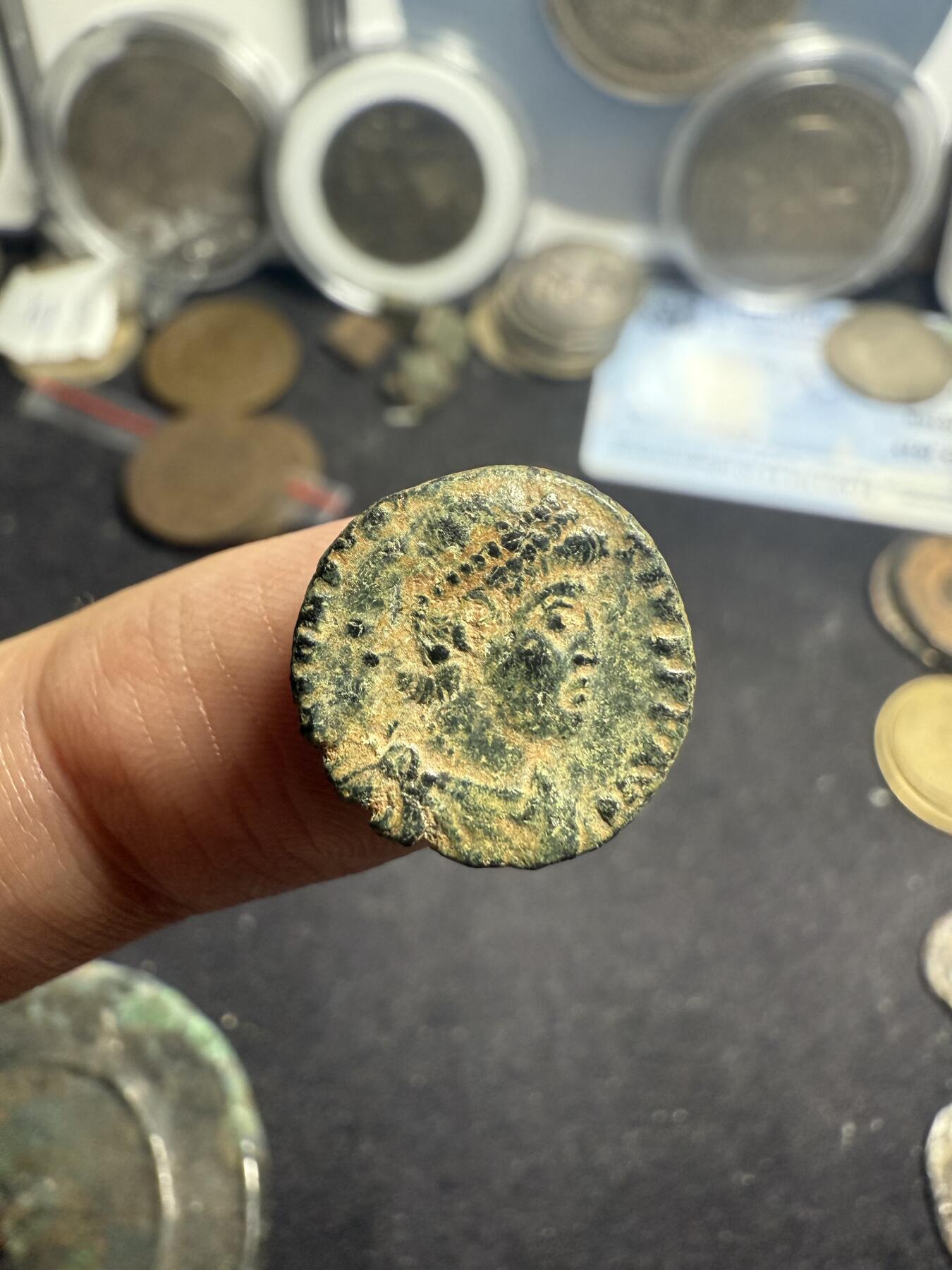 南宋泉阁俄币 外币 国币 专场第七期 古罗马 公元350-361 君士坦丁提乌斯二世小铜币 打制清晰 好品