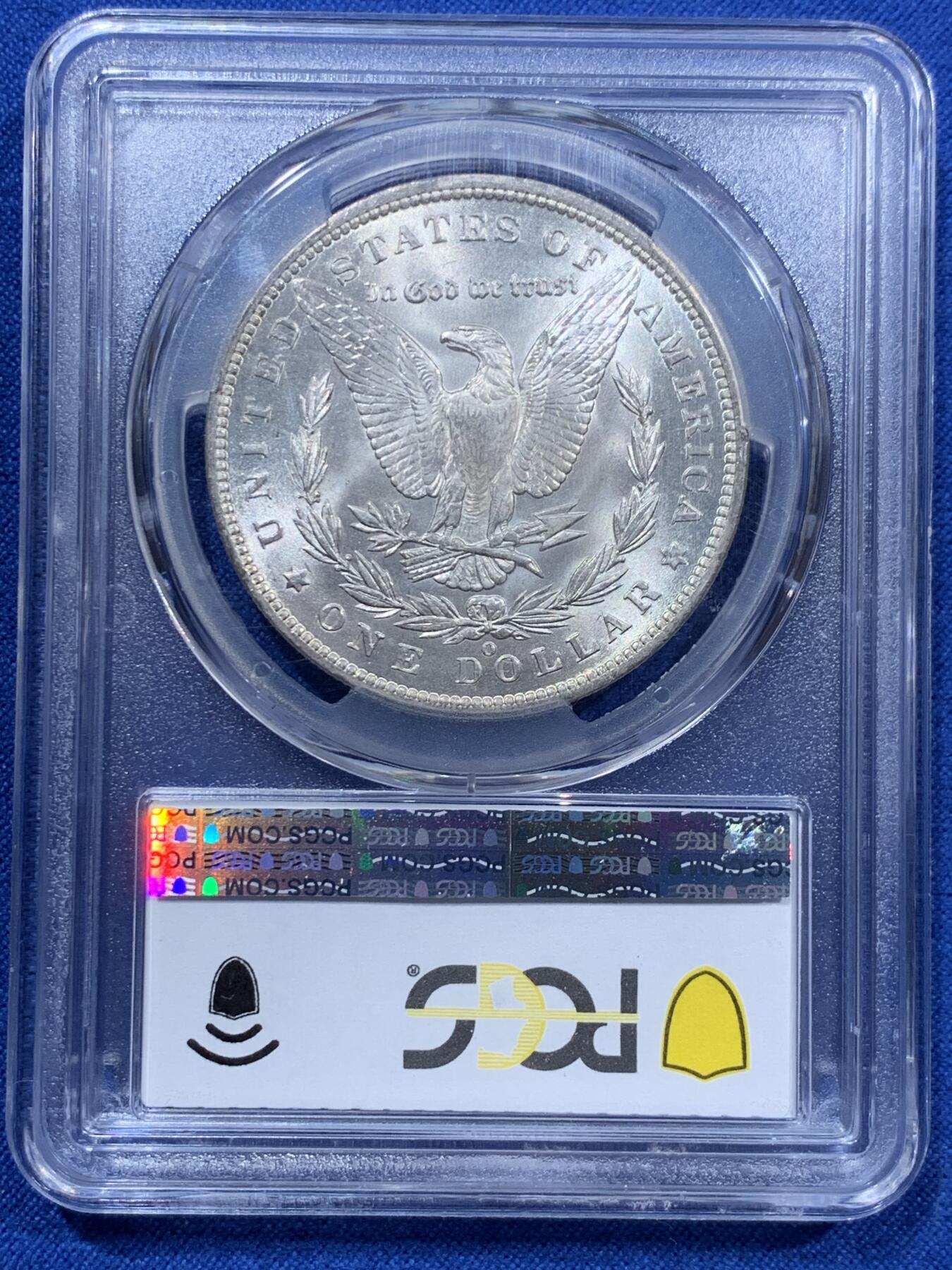 《竞宝斋》第361场 周日，周一  2场连拍 （全场包邮） PCGS MS64 美国1885年O版摩根一元银币 底板丝滑 年份也不错