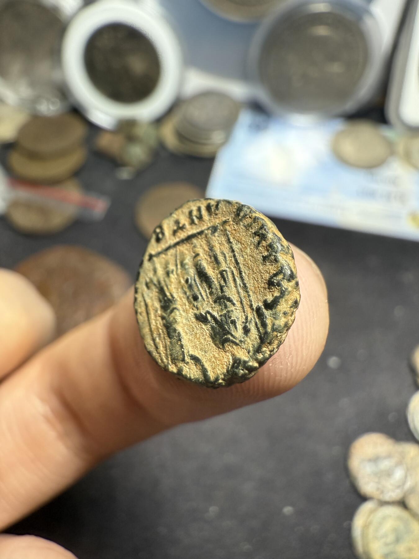 南宋泉阁俄币 外币 国币 专场第七期 古罗马 公元383-408年 东罗马皇帝 阿卡狄乌斯小铜币 打制清晰 品相好