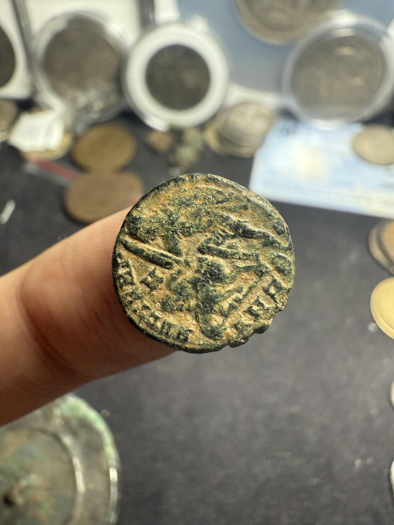 南宋泉阁俄币 外币 国币 专场第七期 古罗马 公元350-361 君士坦丁提乌斯二世小铜币 打制清晰 好品