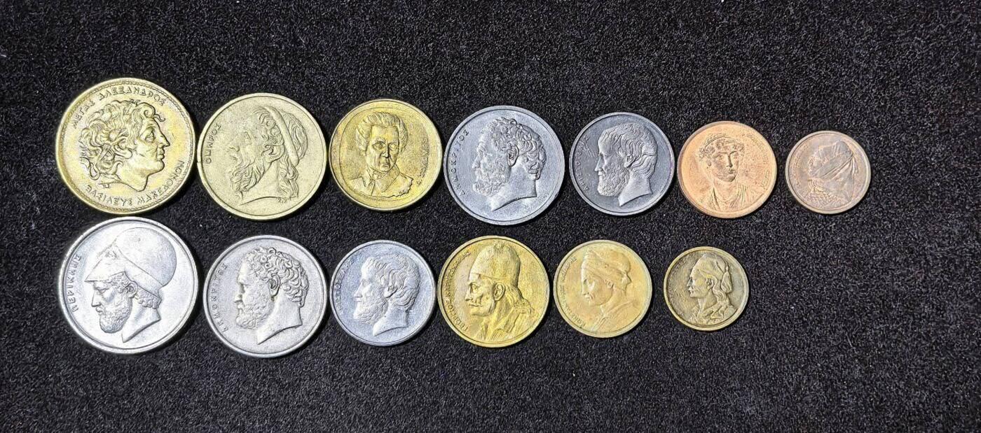 北京马甸外国币专卖第135期，外国币专场，陆续上拍，欢迎关注 希腊2个版