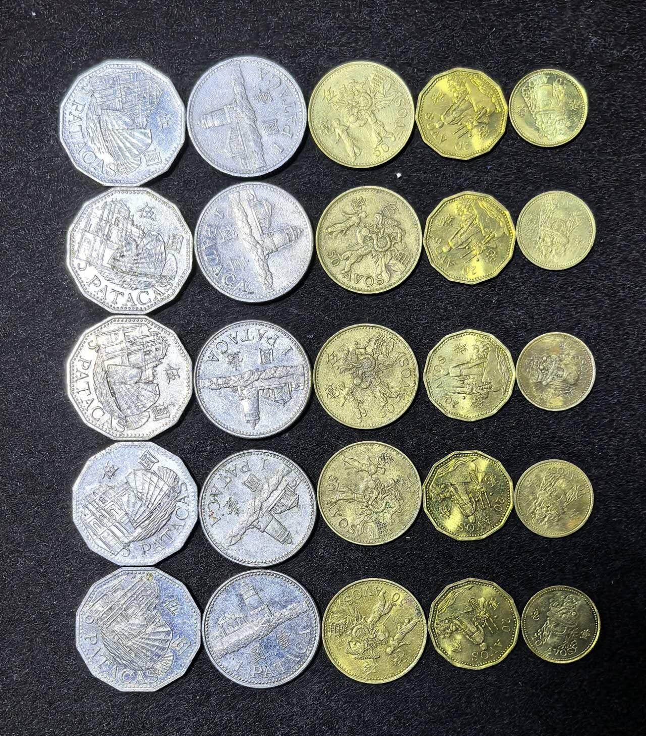 北京马甸外国币专卖第135期，外国币专场，陆续上拍，欢迎关注 澳门5套