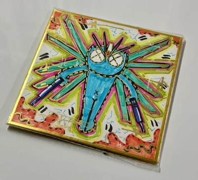 零元拍：歪歪亲笔签名原画色卡，尺寸：12/12厘米，不是复制画哦 - 零元拍：歪歪亲笔签名原画色卡，尺寸：12/12厘米，不是复制画哦
