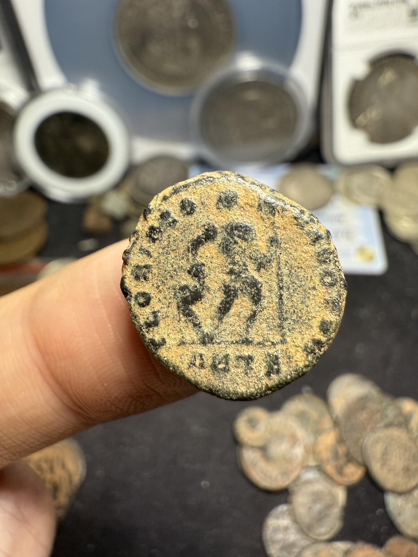 南宋泉阁俄币 外币 国币 专场第七期 古罗马 公元375-392年 瓦伦提尼安二世铜币 偏厚重 好品