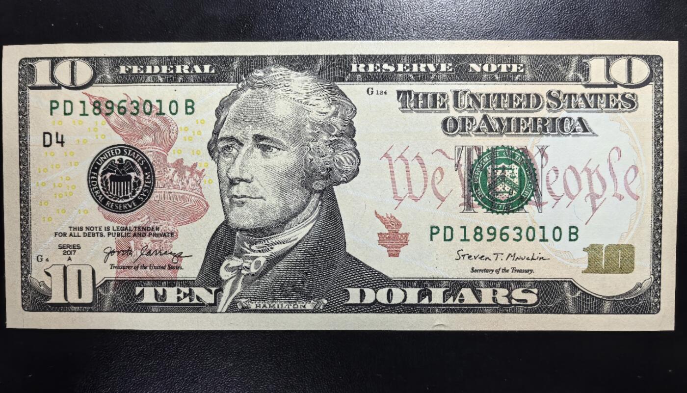 南宋泉阁俄币 外币 国币 专场第七期 10美元纸币 全新未流通 好品