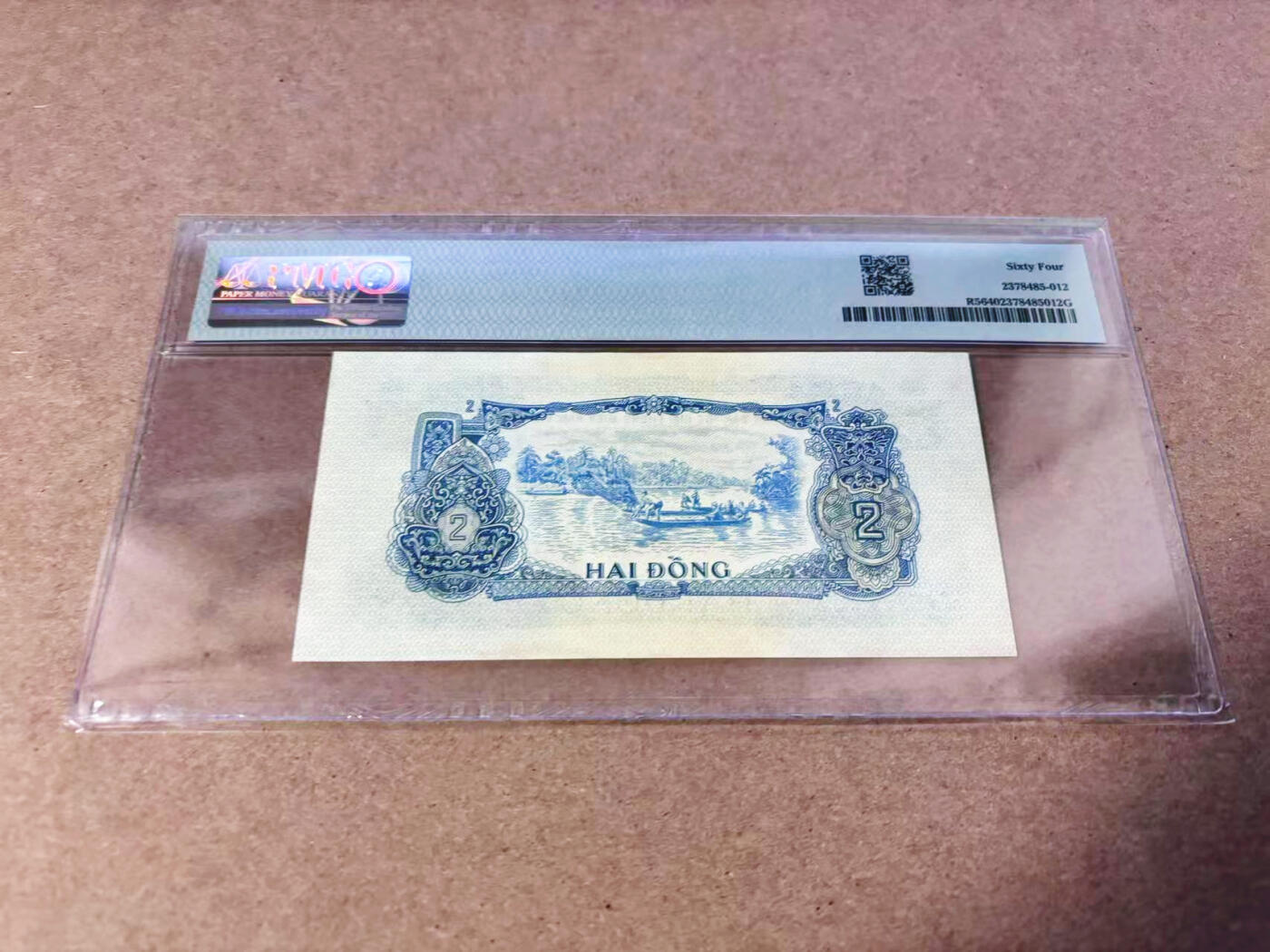 【Blue Auction】世界纸币精拍第630期【精】——Level 16顶级店铺/信誉和品质保障/用心服务💫 南越 1968年2盾 未发行 PMG64
