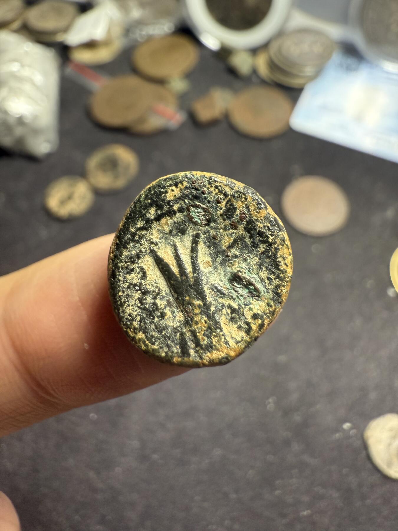 南宋泉阁俄币 外币 国币 专场第七期 古希腊 塞琉古帝国 宙斯头像铜币 背酒神杯 厚重 通货好品