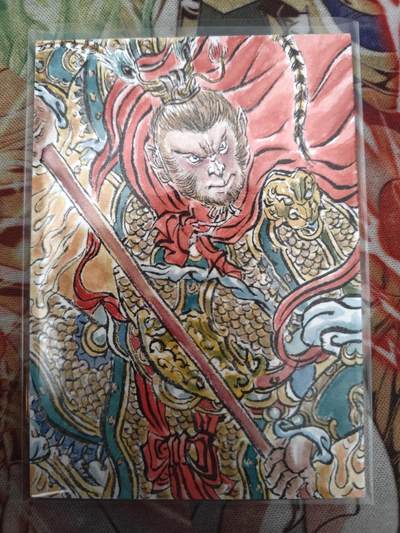 天玑星卡拍第七十六期《各种IP啥都有》持续收拍收评中 满赠三娘需备注 - 【手绘卡】孙悟空 张先军 绘