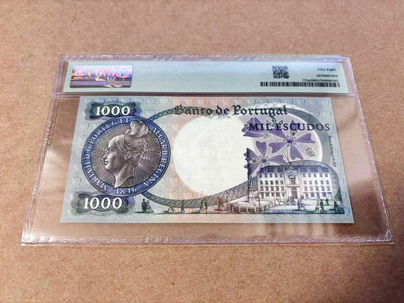 【Blue Auction】世界纸币精拍第630期【精】——Level 16顶级店铺/信誉和品质保障/用心服务💫 葡萄牙 1967年1000埃斯库多 PMG58