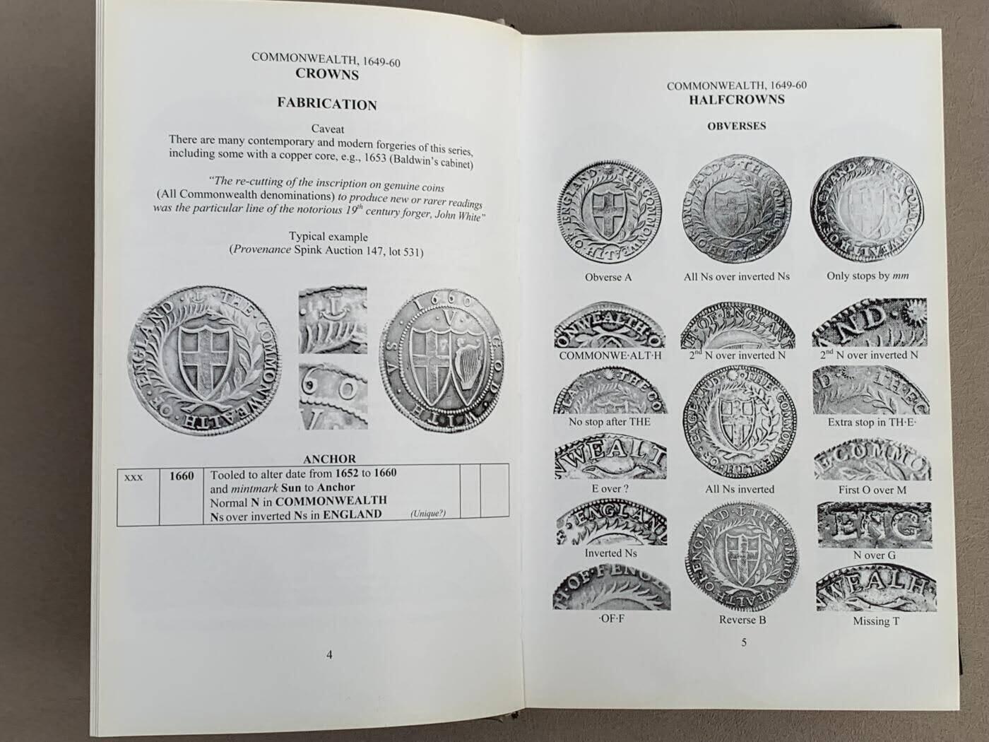 《竞宝斋》第361场 周日，周一  2场连拍 （全场包邮） 英国 ESC 银币目录 1649年以来英国银币大全 英系玩家必备，包括官方铸币和各种样币的细致版别，PCGS与NGC用的ESC编号即来自于该目录