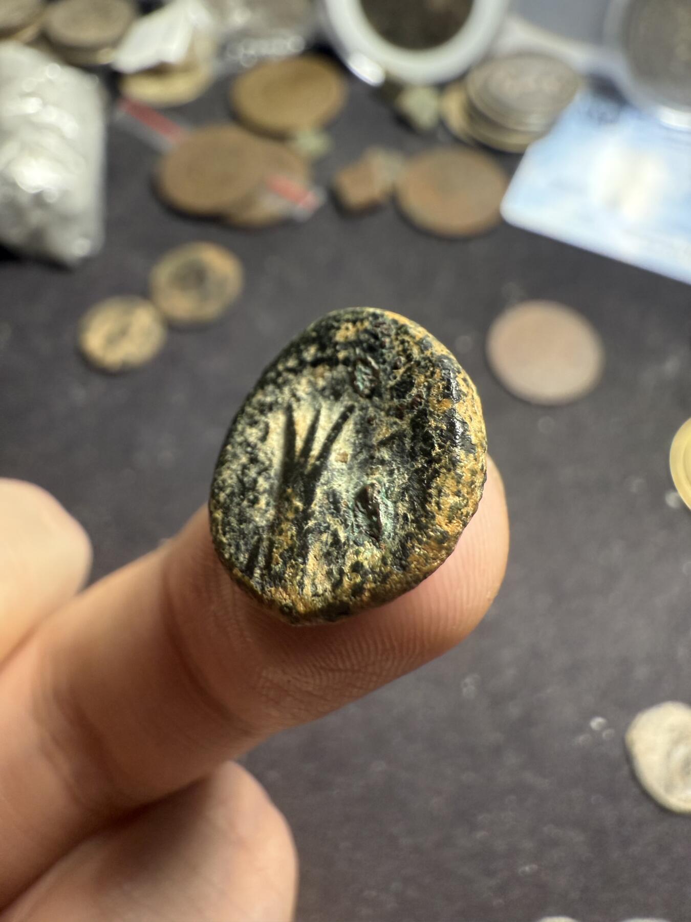 南宋泉阁俄币 外币 国币 专场第七期 古希腊 塞琉古帝国 宙斯头像铜币 背酒神杯 厚重 通货好品