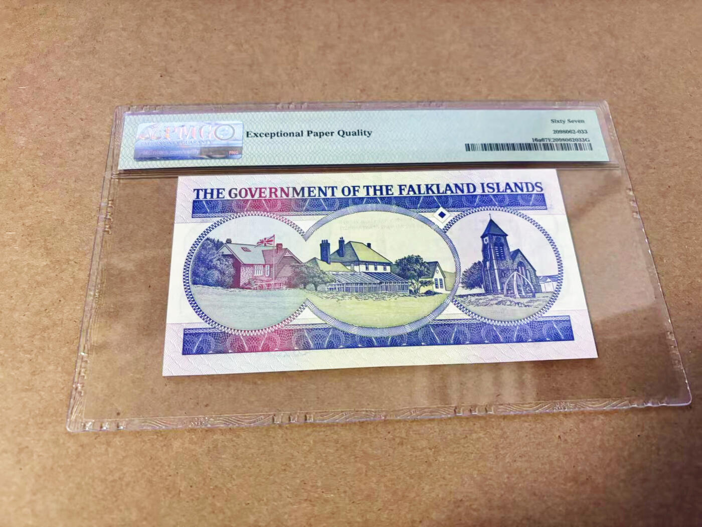 【Blue Auction】世界纸币精拍第630期【精】——Level 16顶级店铺/信誉和品质保障/用心服务💫 福克兰群岛 1990年50镑 女王 PMG67EPQ 高分